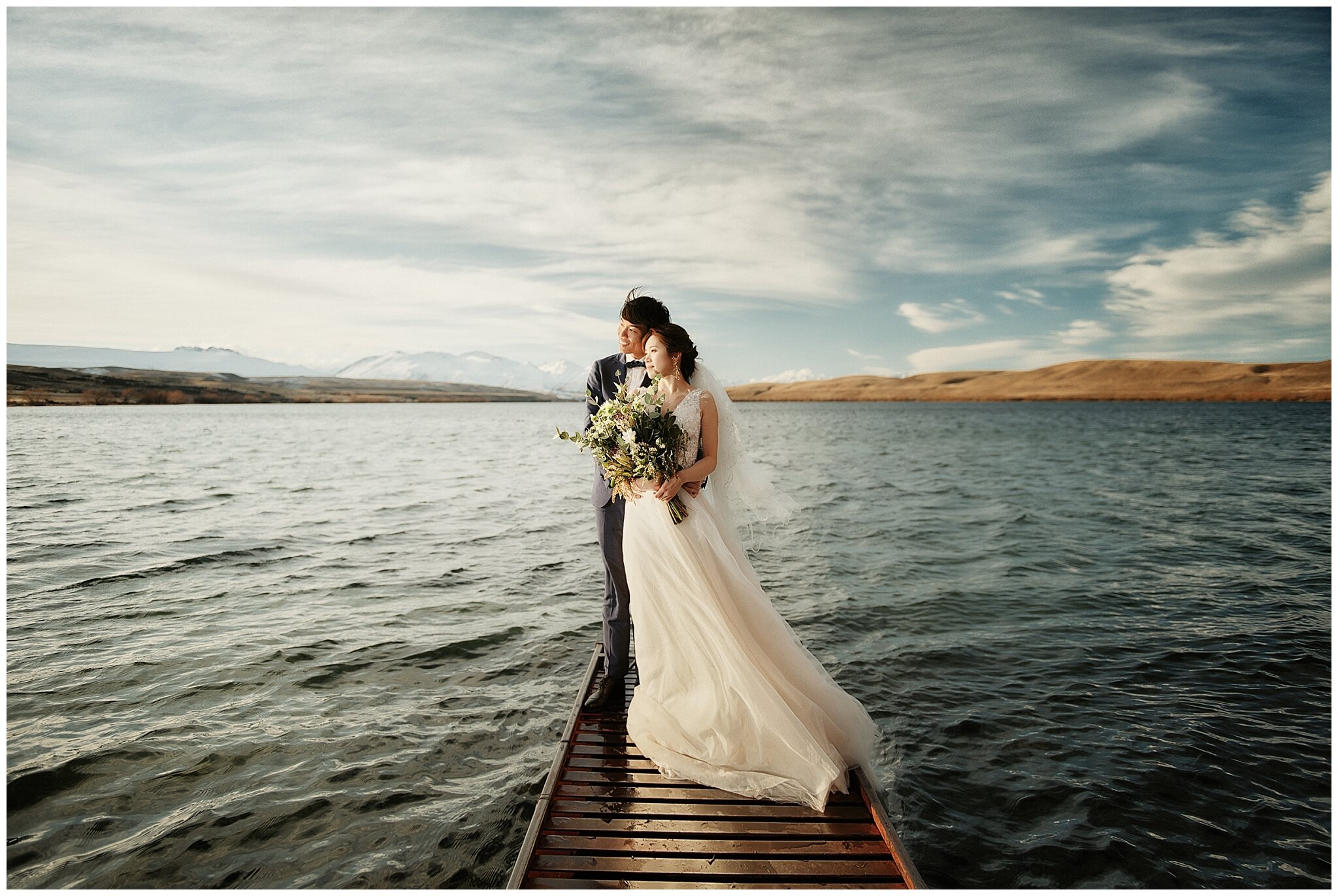 Queenstown Tekapo Prewedding Winter Wedding ニュージーランド ウェディング 前撮り フォトグラファー クイーンズタウン テカポ