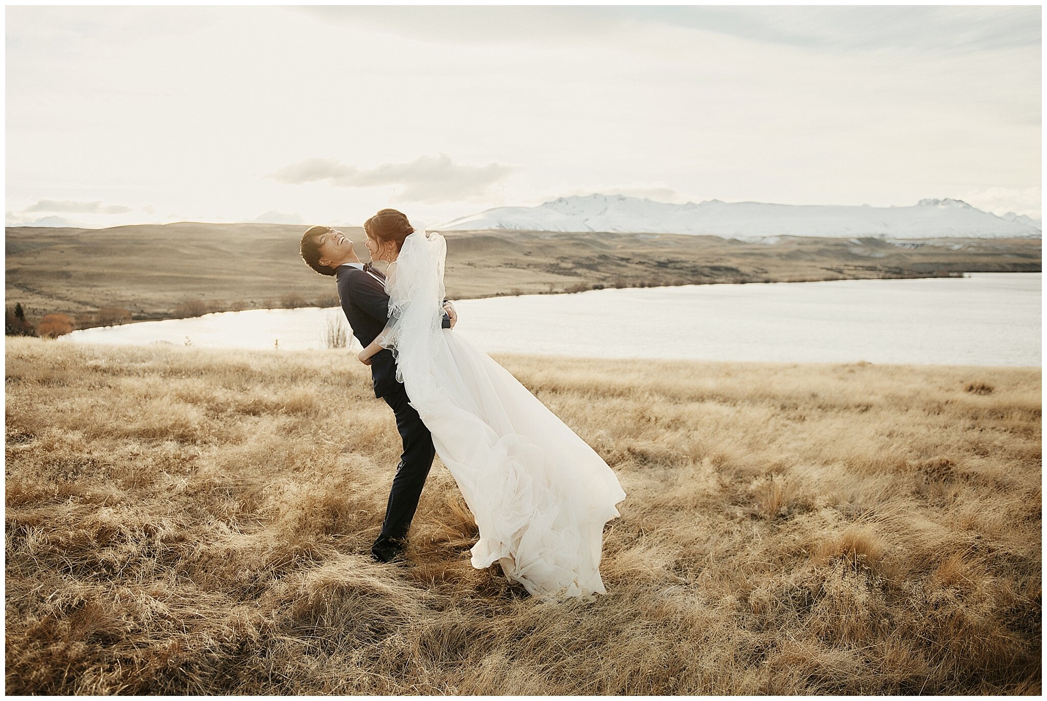 Queenstown Tekapo Prewedding Winter Wedding ニュージーランド ウェディング 前撮り フォトグラファー クイーンズタウン テカポ