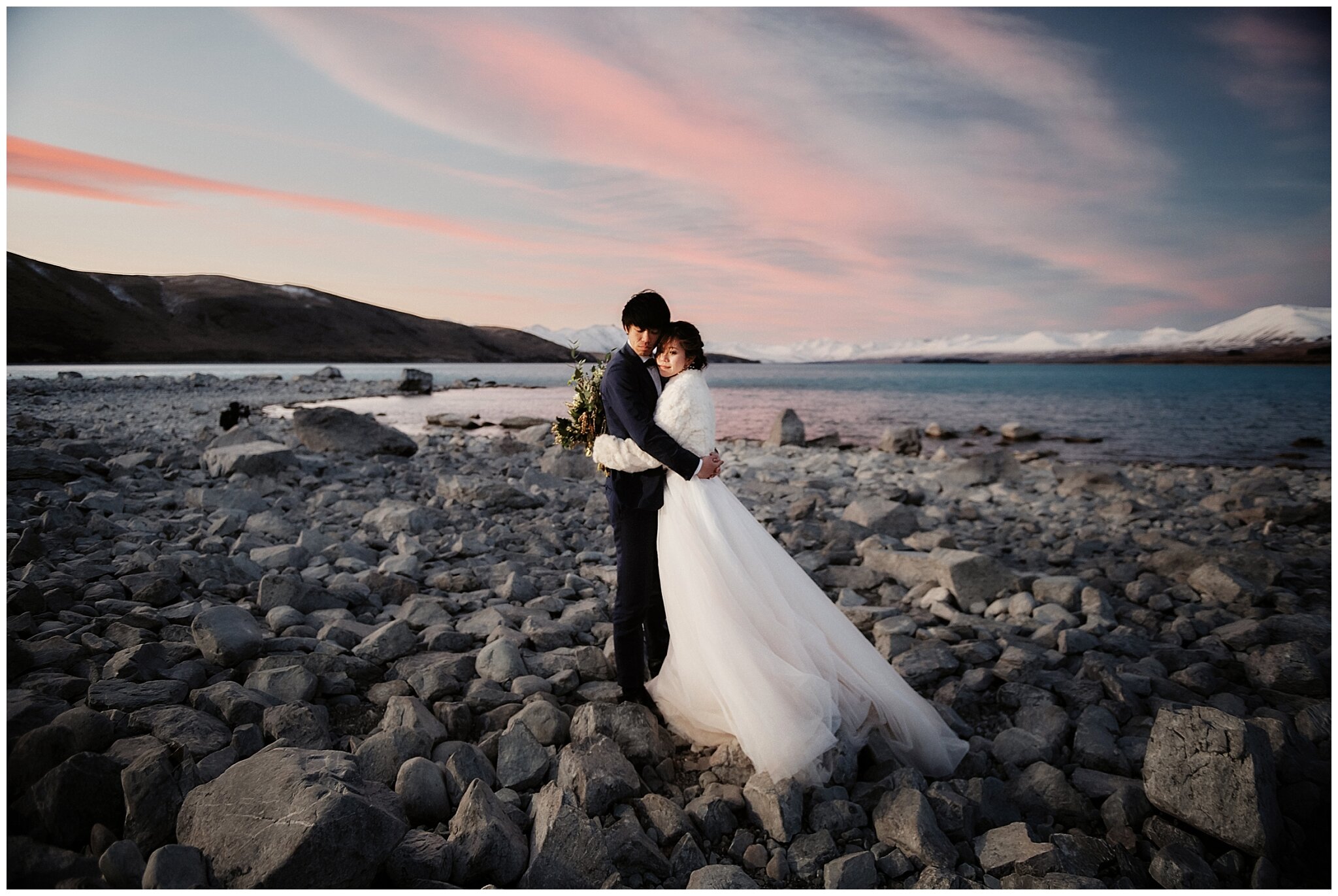 Queenstown Tekapo Prewedding Winter Wedding ニュージーランド ウェディング 前撮り フォトグラファー クイーンズタウン テカポ