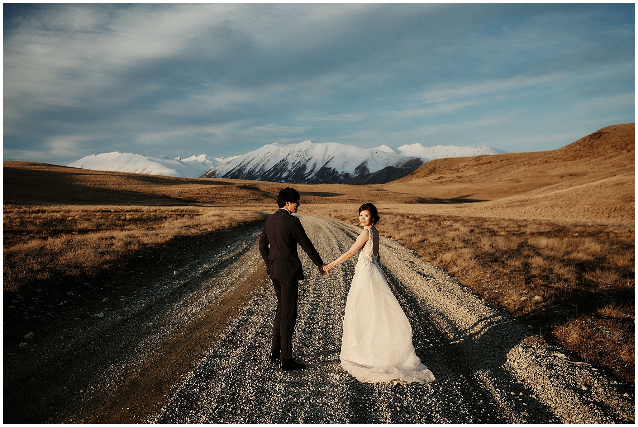 Queenstown Tekapo Prewedding Winter Wedding ニュージーランド ウェディング 前撮り フォトグラファー クイーンズタウン テカポ