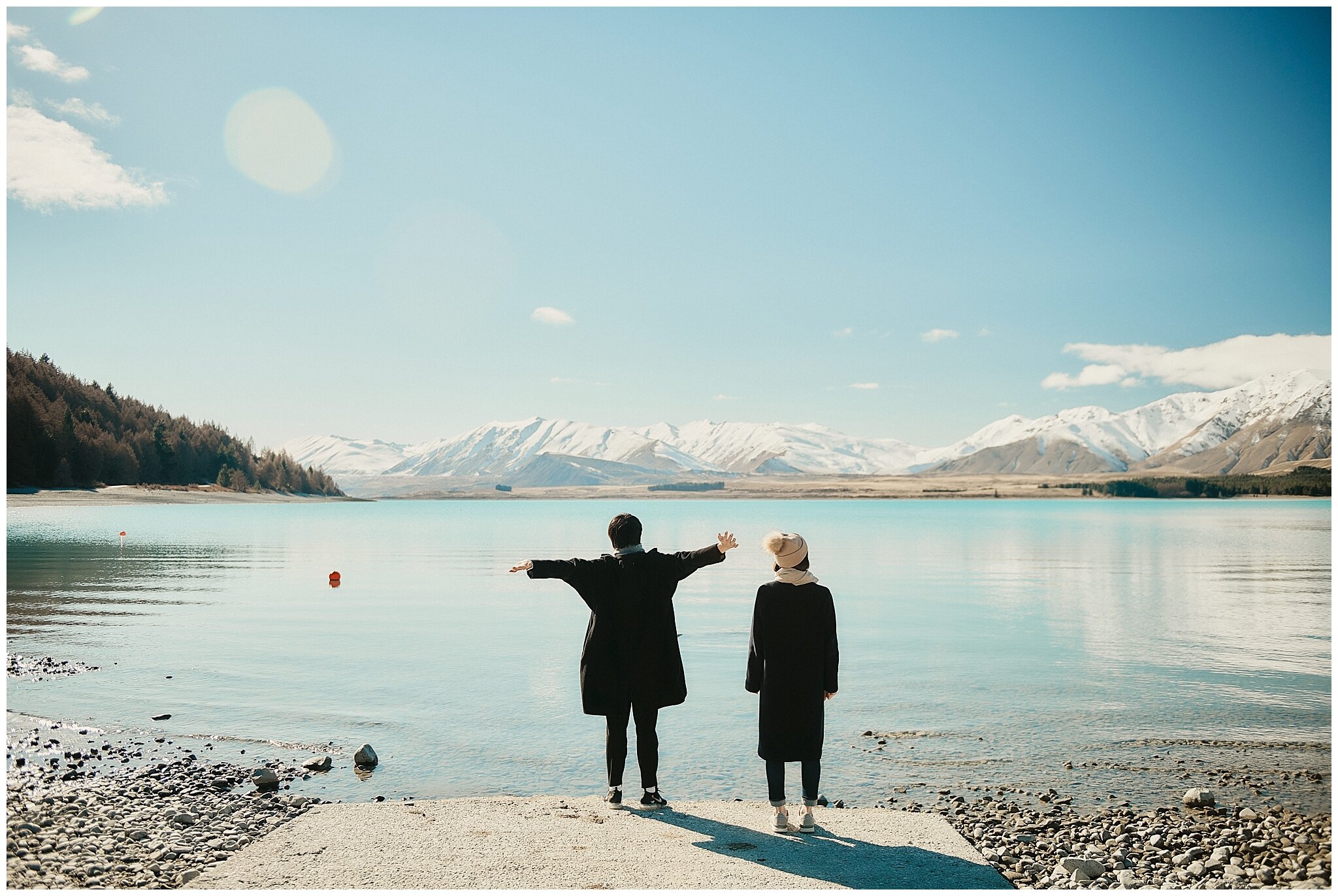 Lake Tekapo New Zealand Wedding Engagement Shoot
