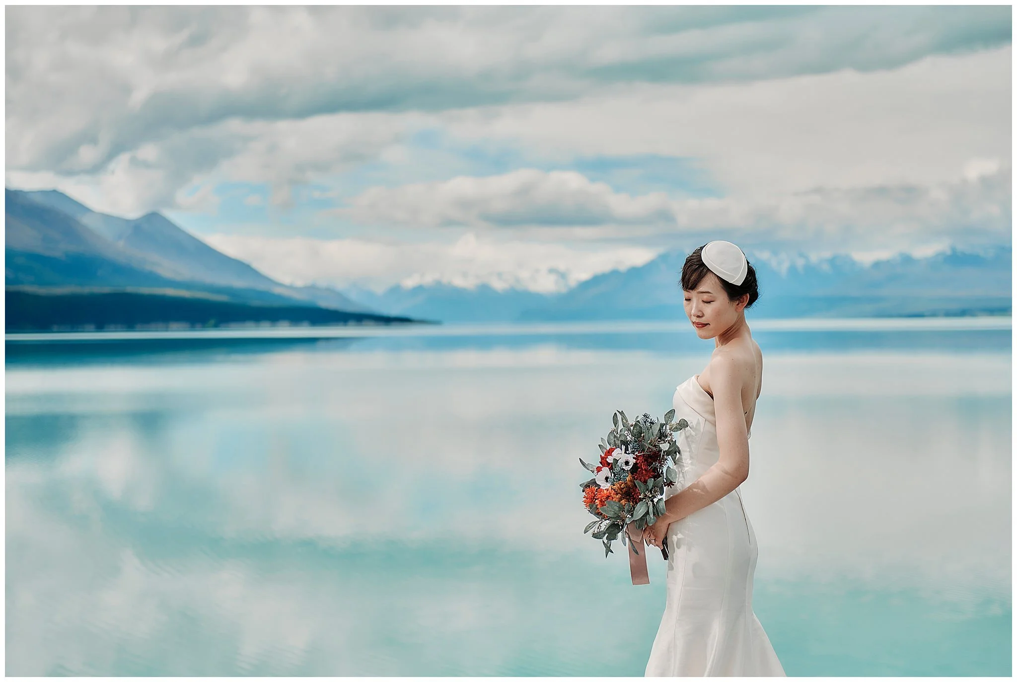 Queenstown and Lake Tekapo, New Zealand Pre-Wedding Shoot クイーンズタウンとテカポ、ニュージーランドで撮る素敵な前撮りフォトウェディング ヘリウェディング　ウェディング