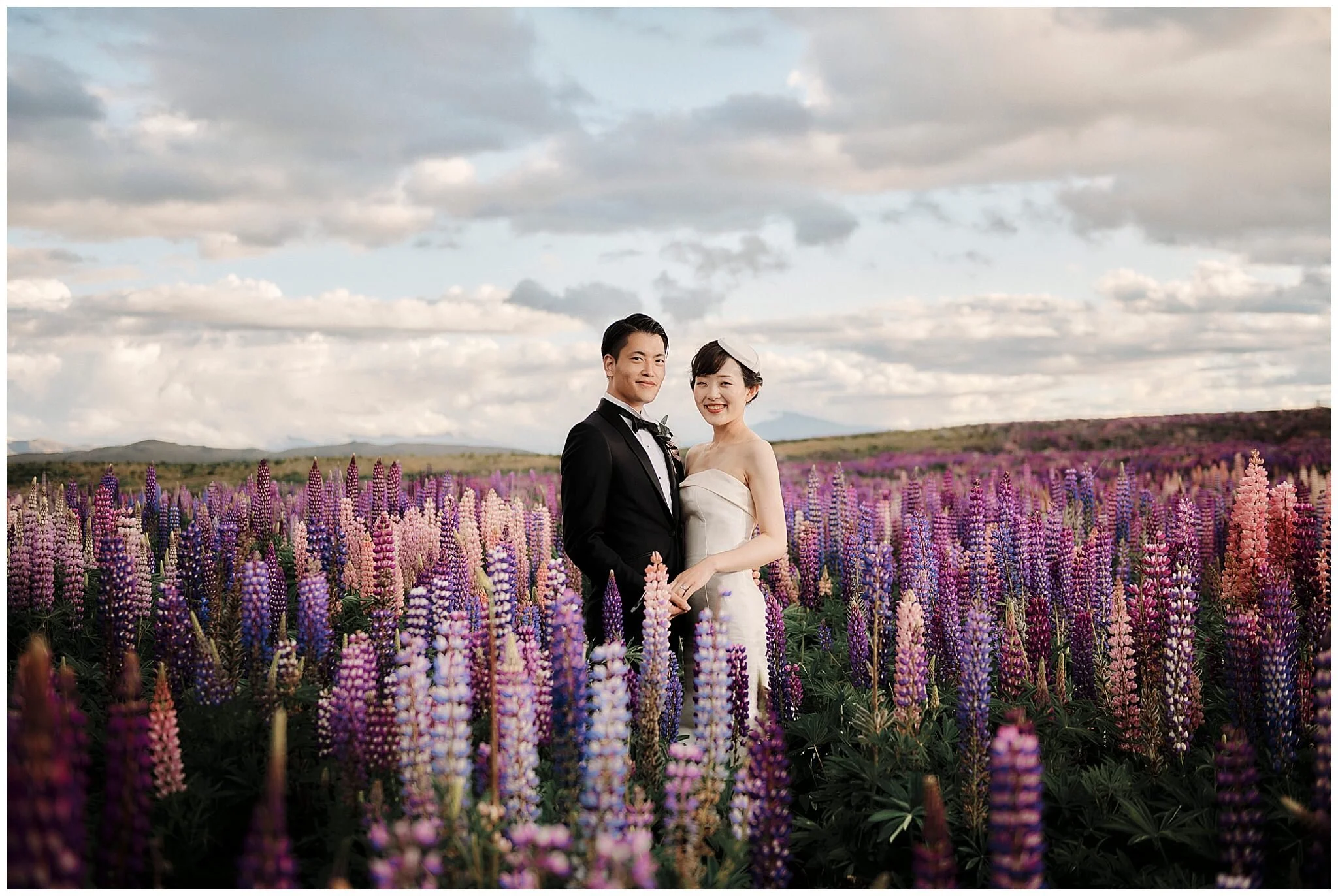 Queenstown and Lake Tekapo, New Zealand Pre-Wedding Shoot クイーンズタウンとテカポ、ニュージーランドで撮る素敵な前撮りフォトウェディング ヘリウェディング　ウェディング