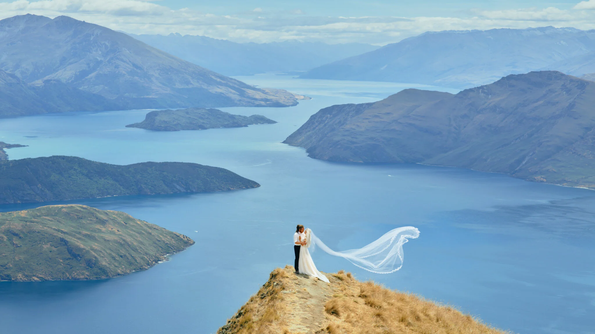 ニュージーランド　ウェディング　ヘリコプター　ヘリウェディング