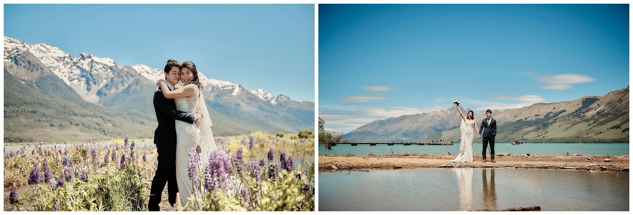 New Zealand South Island Pre-Wedding Shoot in Queenstown - Glenorchy