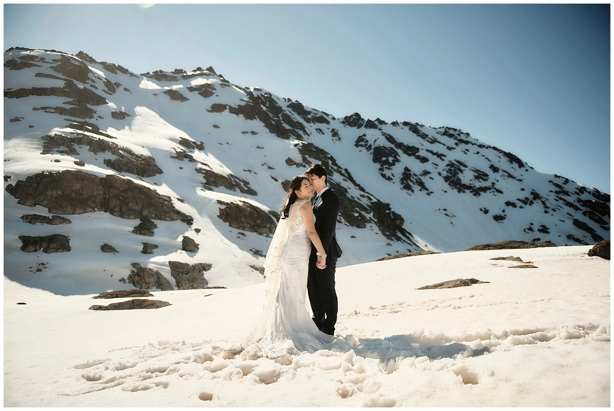 New Zealand South Island Pre-Wedding Shoot in Queenstown - Heliwedding