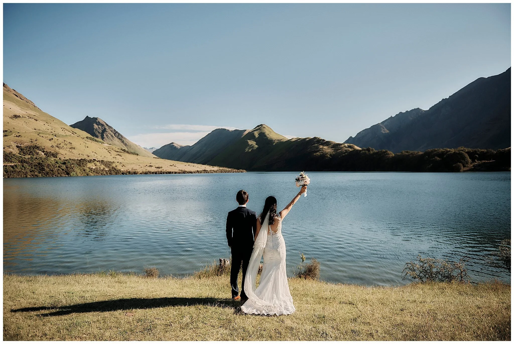 New Zealand South Island Pre-Wedding Shoot in Queenstown - Moke Lakle