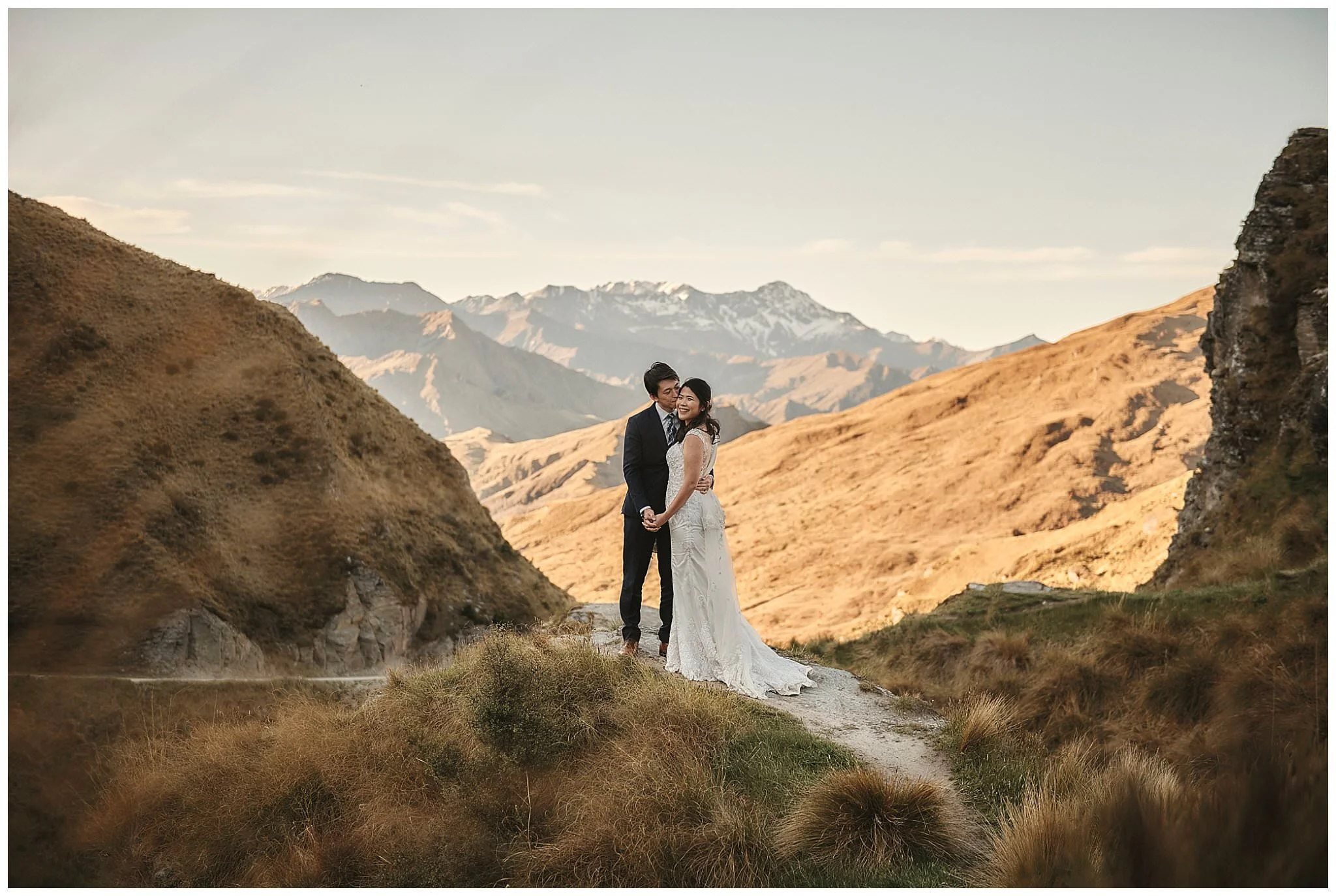 New Zealand South Island Pre-Wedding Shoot in Queenstown - Coronet Peak