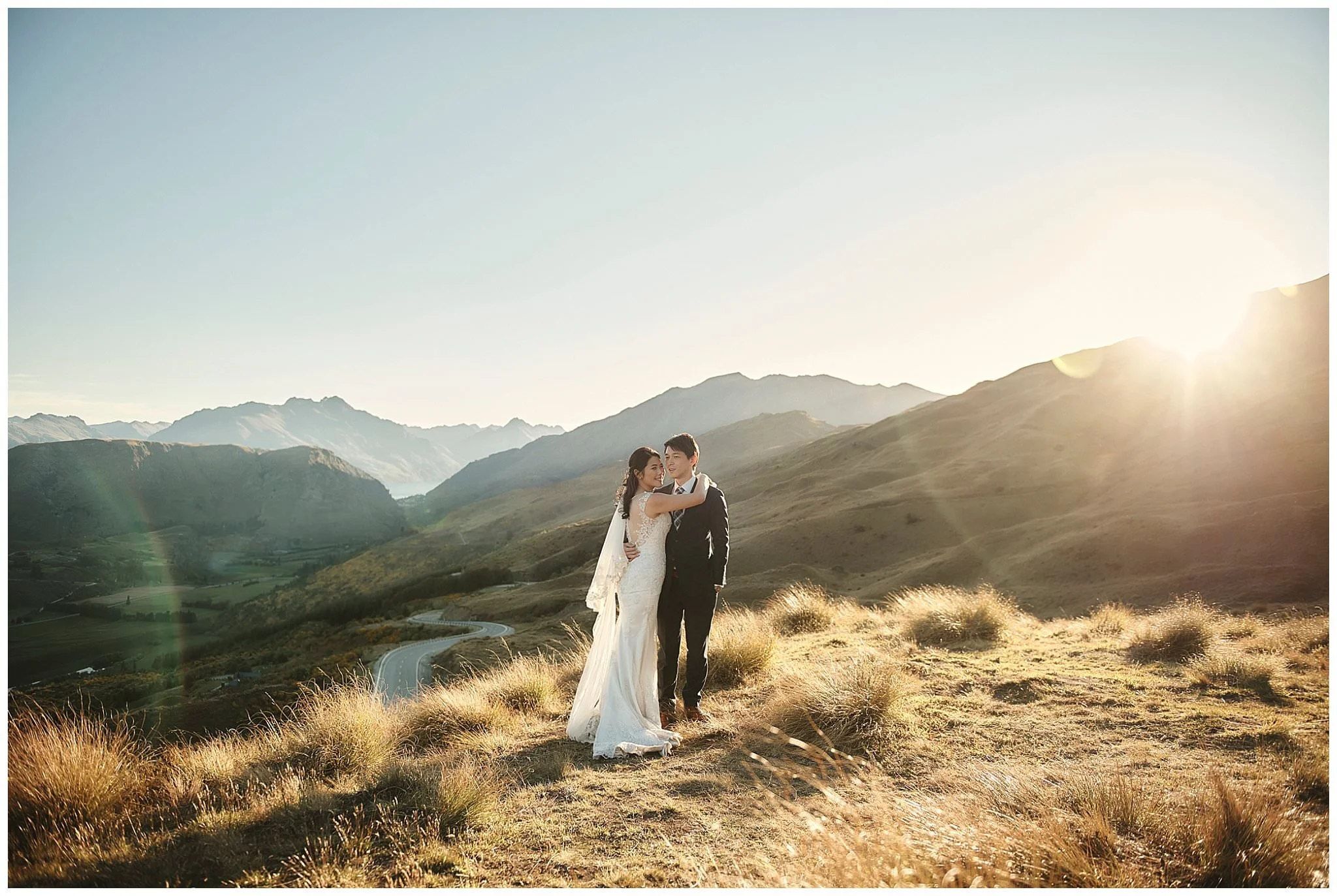 New Zealand South Island Pre-Wedding Shoot in Queenstown - Coronet Peak