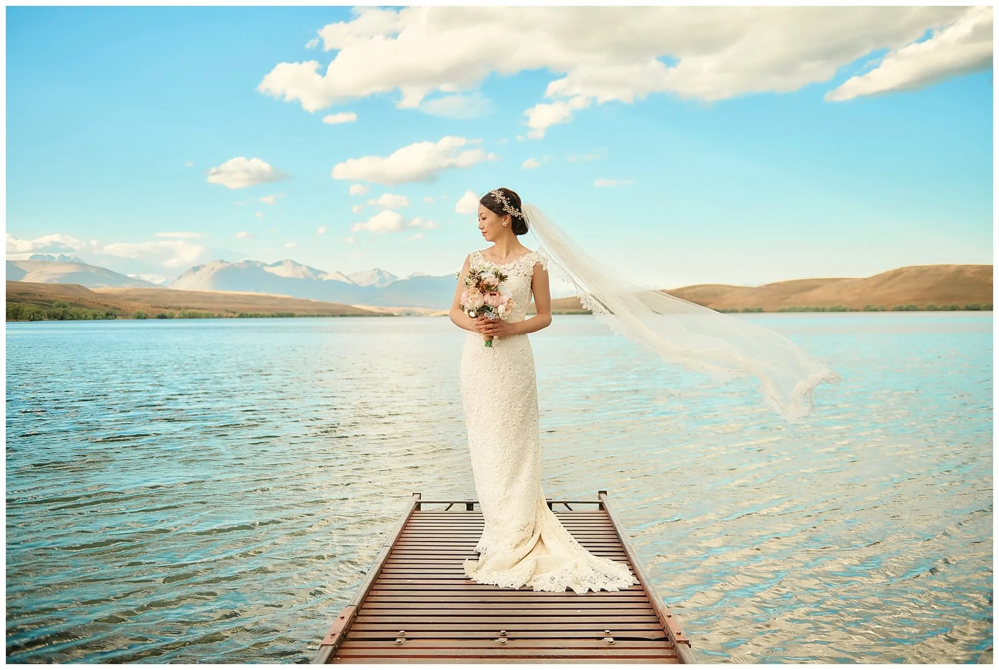 ニュージーランド　南島　クイーンズタウン　テカポ湖　ウェディング (Copy)