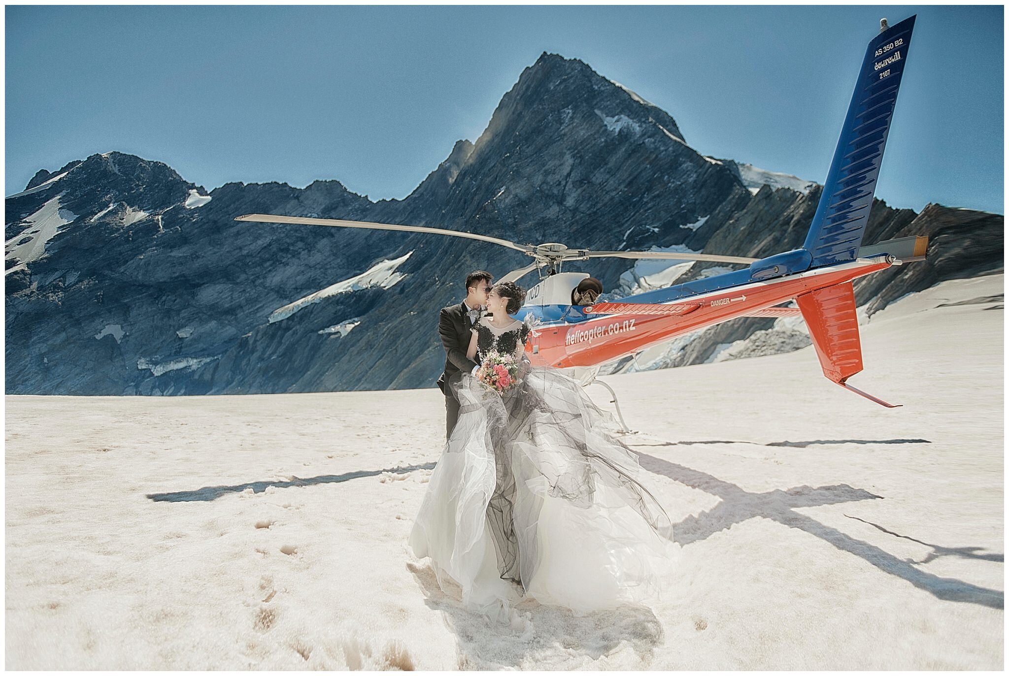 Mount Cook &amp; Tekapo Helicopter Pre-Wedding Shoot in the South Island New Zealand (Copy)