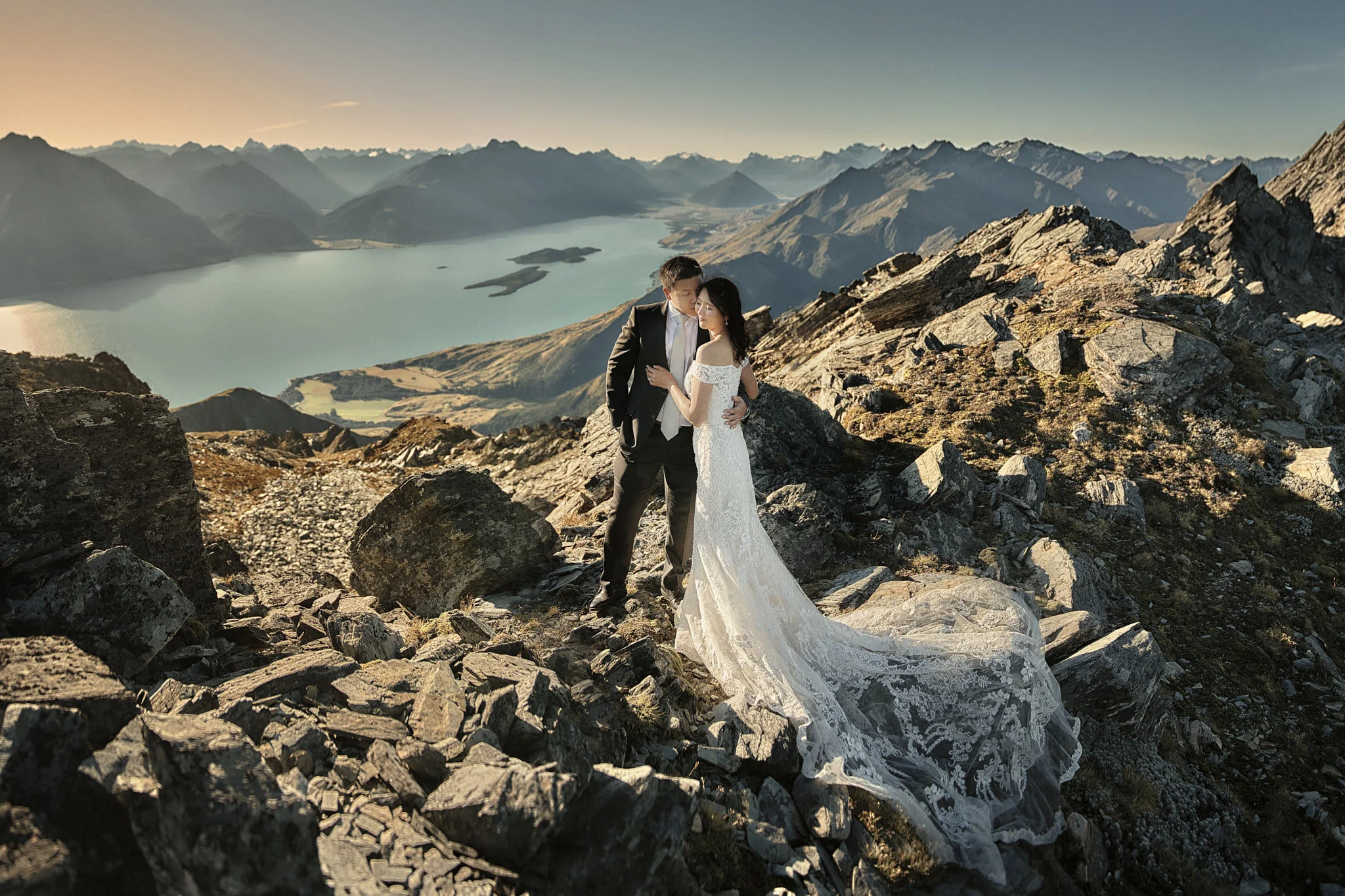 Mt Creighton Lake Isobel Queenstown Heli Wedding Elopement Photographer