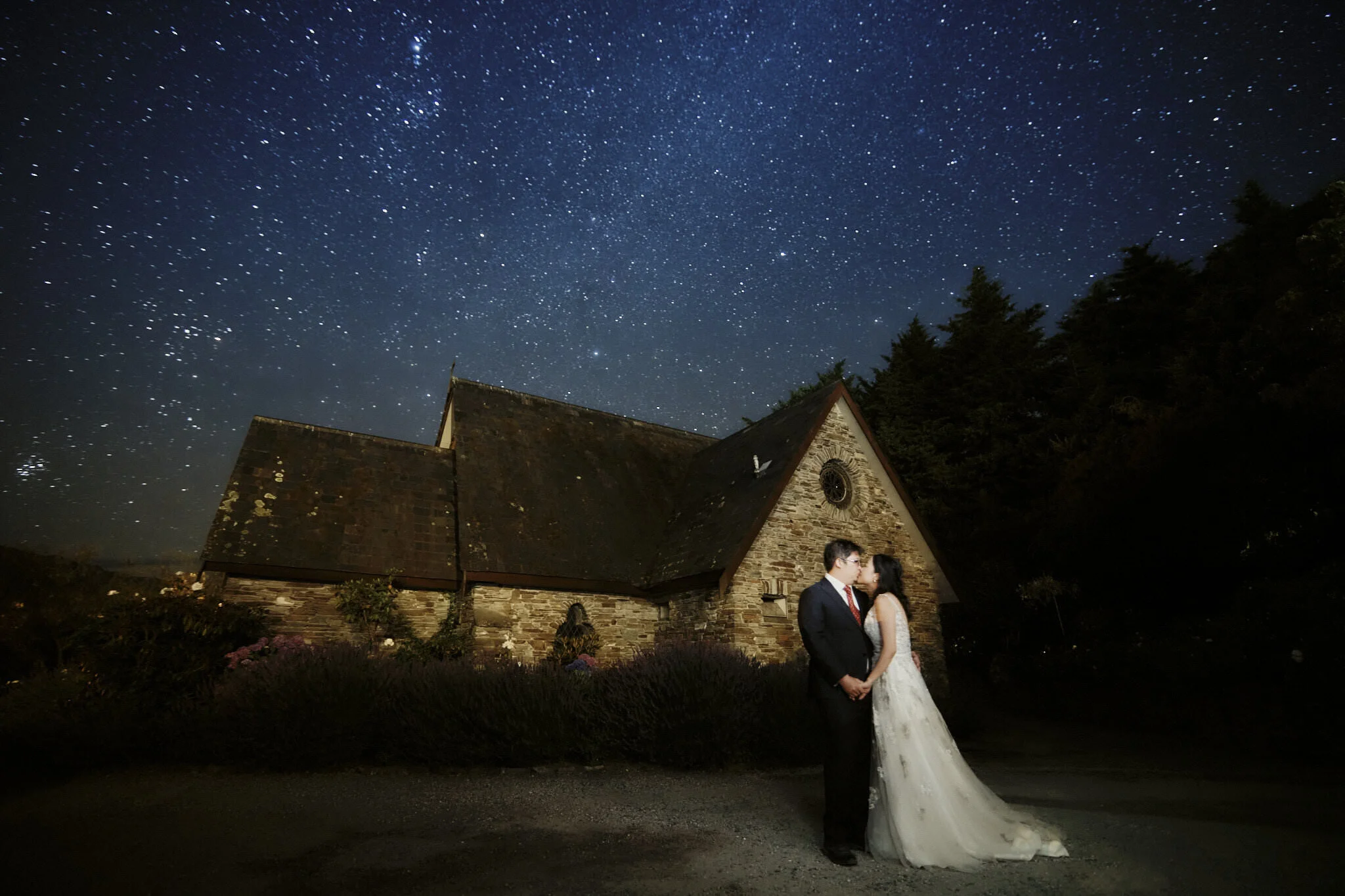 長野　星空　ウェディング　ポートレート