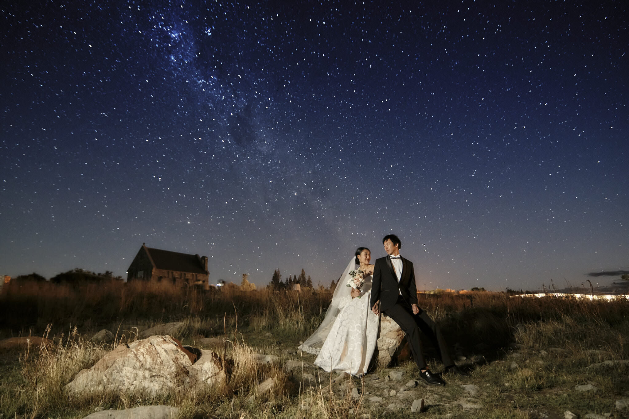 長野　星空　ウェディング　ポートレート