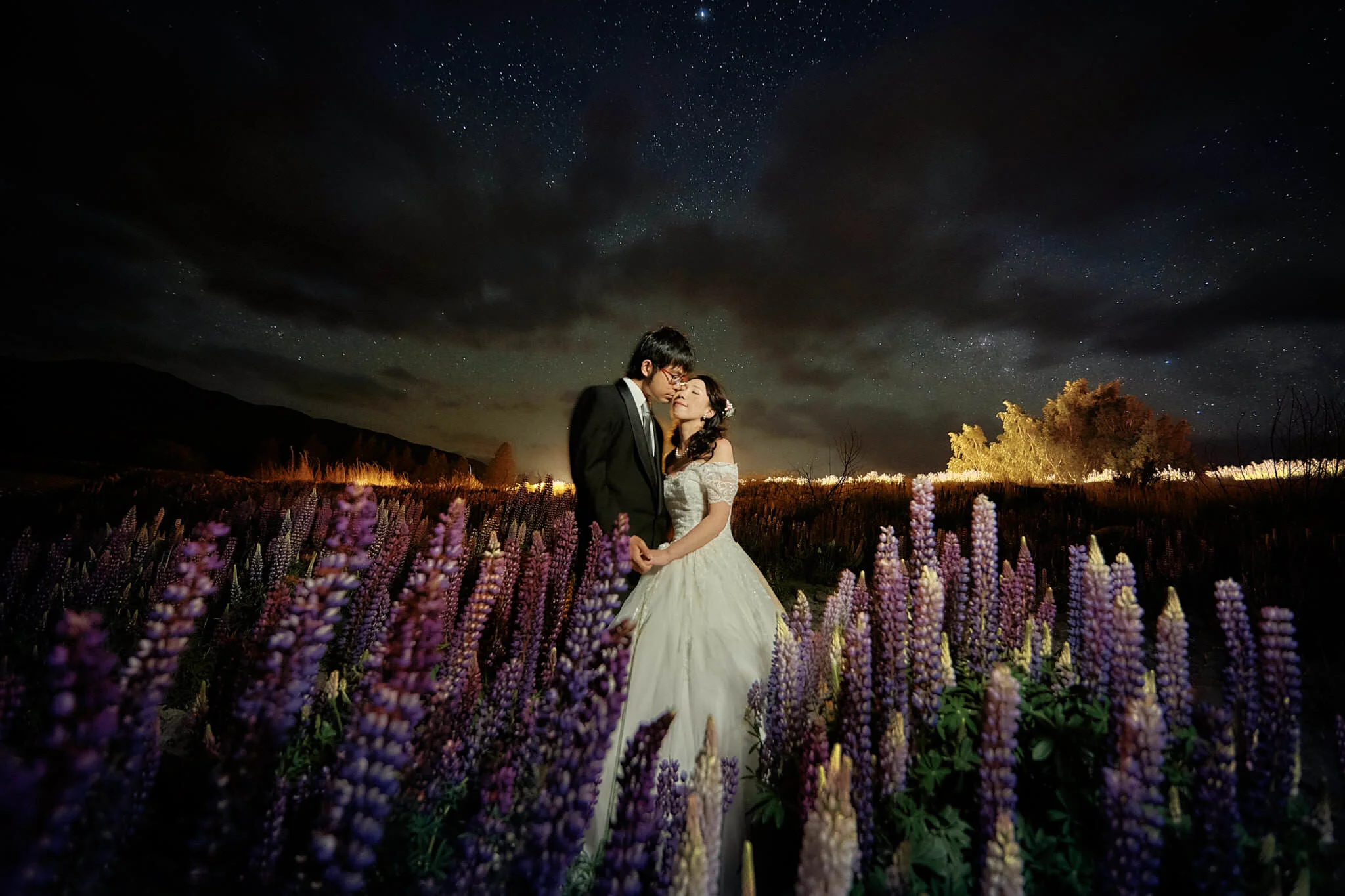 長野　星空　ウェディング　ポートレート