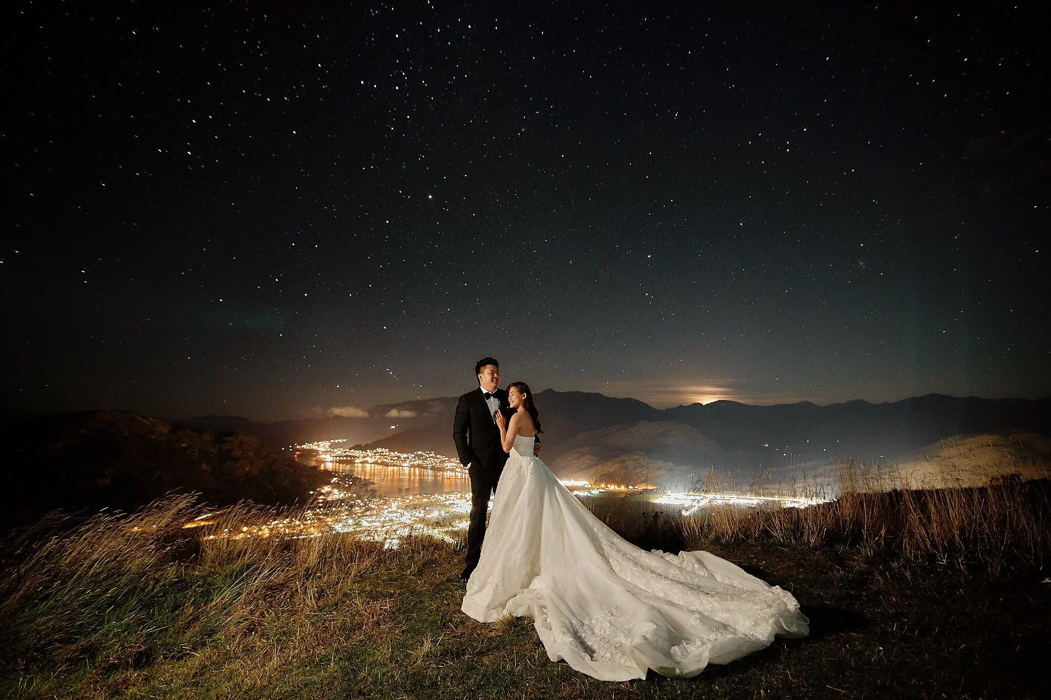 長野　星空　ウェディング　ポートレート