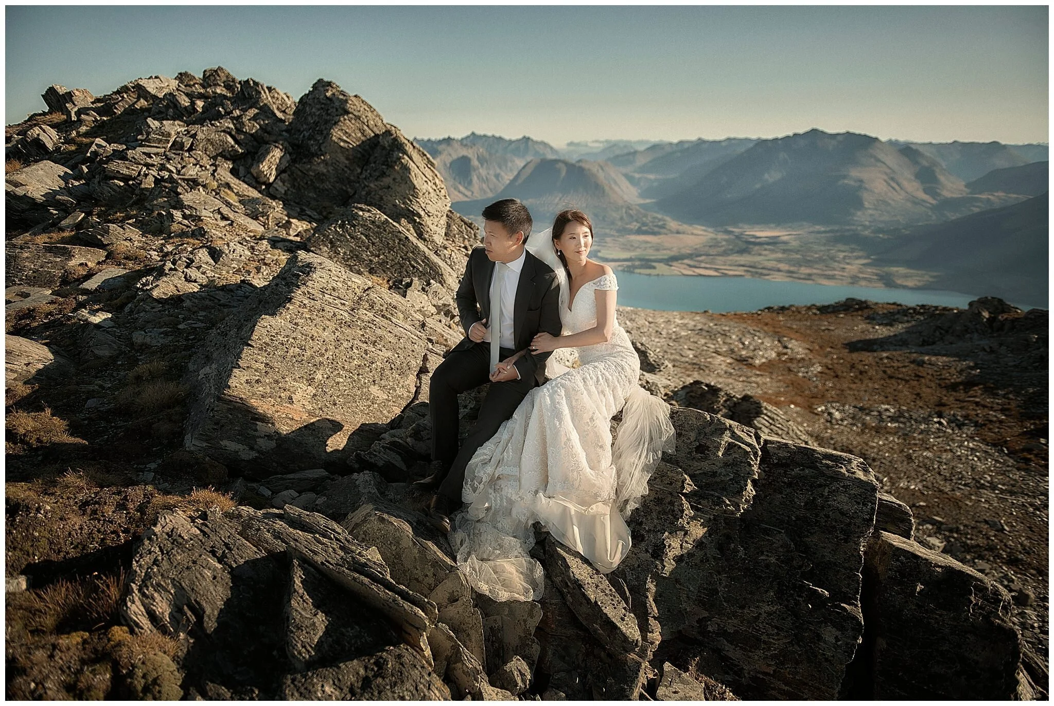 Heli-Wedding in Queenstown, New Zealand | Helicopter Wedding, Destination Wedding, Elopement Wedding, Mountain Weddings, Mt Crichton, Mt Creighton