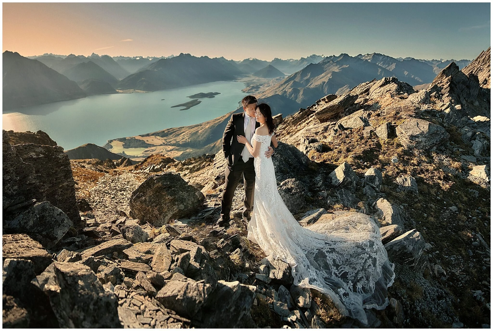 Heli-Wedding in Queenstown, New Zealand | Helicopter Wedding, Destination Wedding, Elopement Wedding, Mountain Weddings, Mt Crichton, Mt Creighton