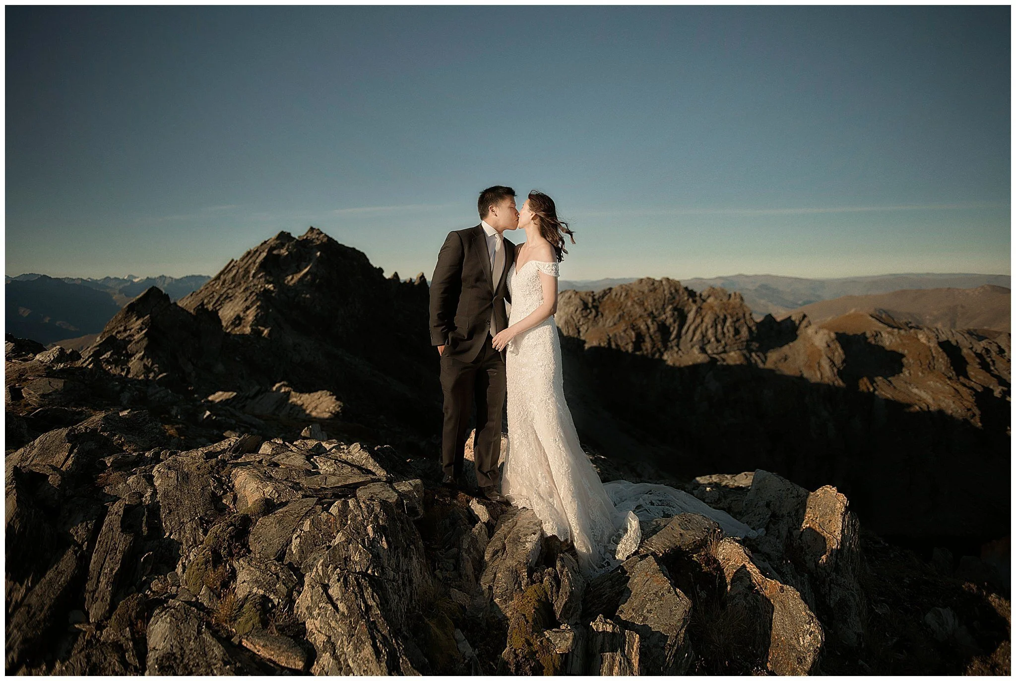 Heli-Wedding in Queenstown, New Zealand | Helicopter Wedding, Destination Wedding, Elopement Wedding, Mountain Weddings, Mt Crichton, Mt Creighton