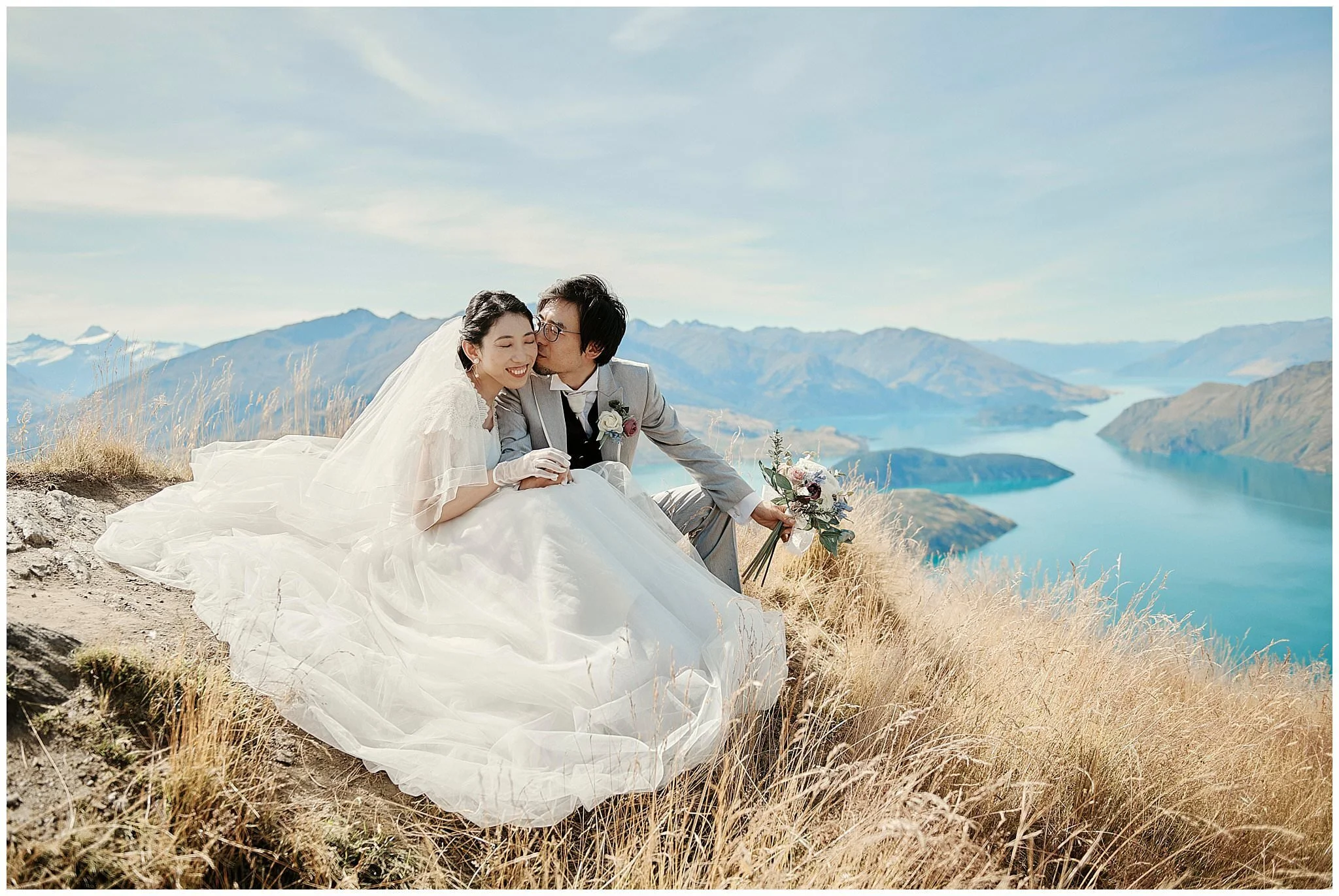 Heli-Wedding in Queenstown, New Zealand | Helicopter Wedding, Destination Wedding, Elopement Wedding, Mountain Weddings