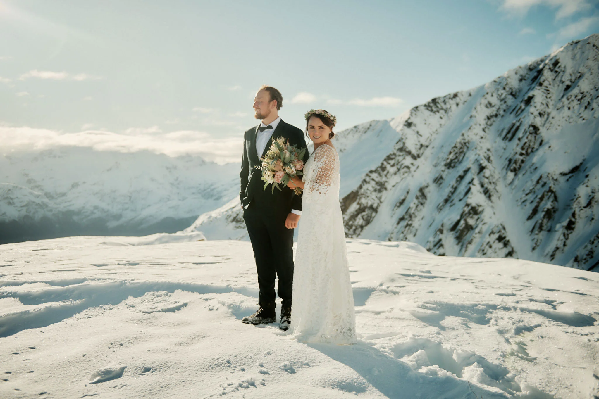 Queenstown Heli Elopement Wedding Lake Lochnagar