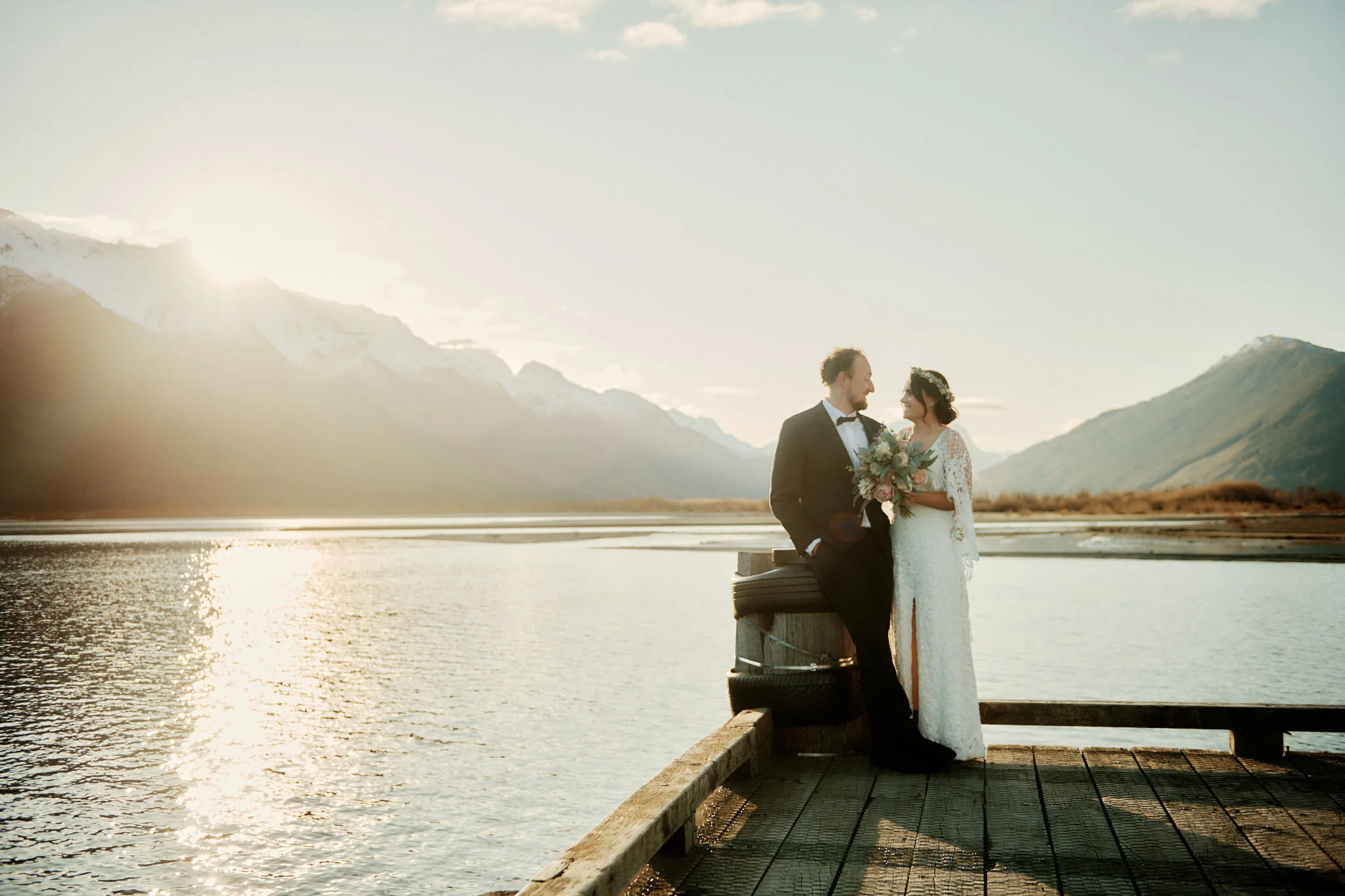 Queenstown Heli Elopement Wedding Lake Lochnagar