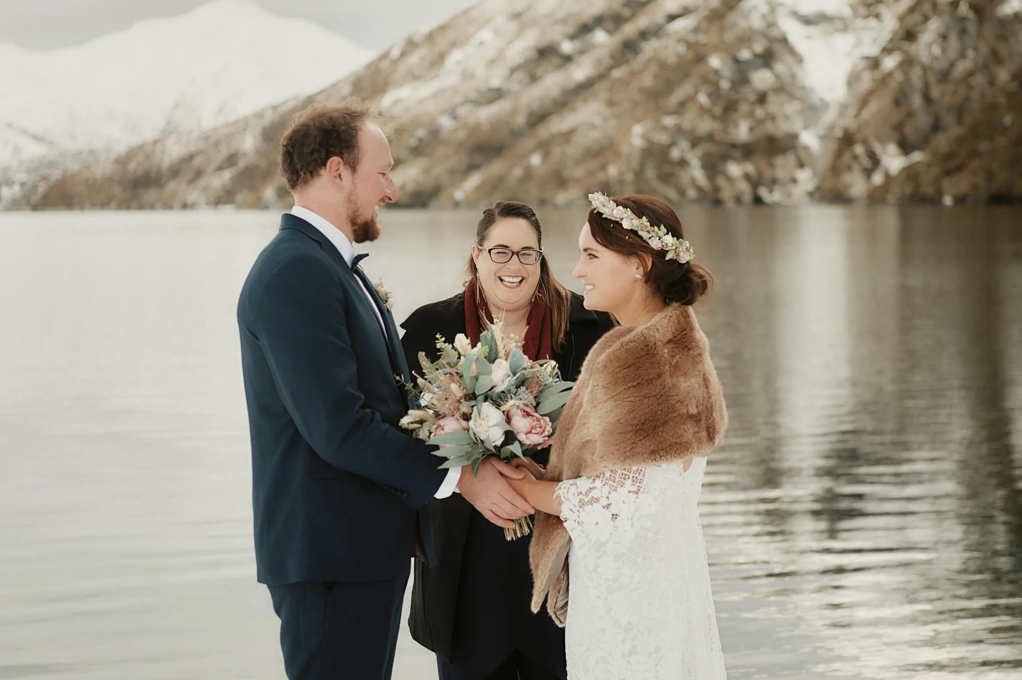 Queenstown Heli Elopement Wedding Lake Lochnagar