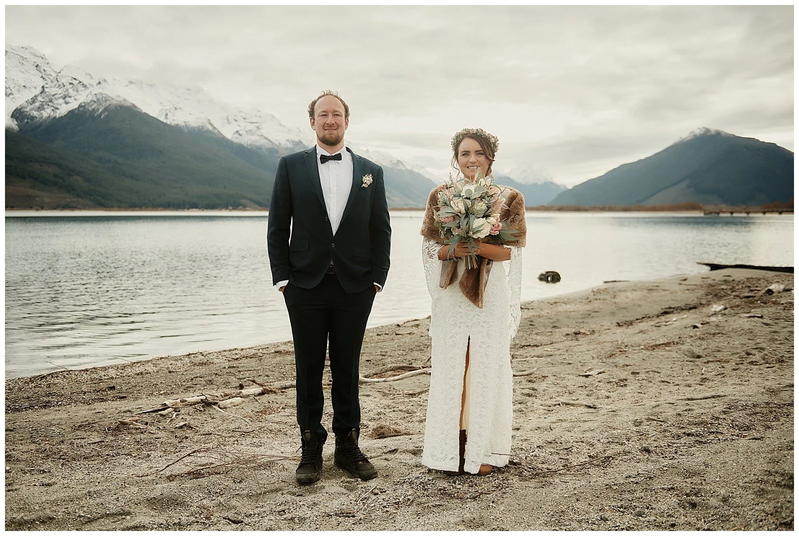 Queenstown Heli Wedding Elopement at Lake Lochnagar