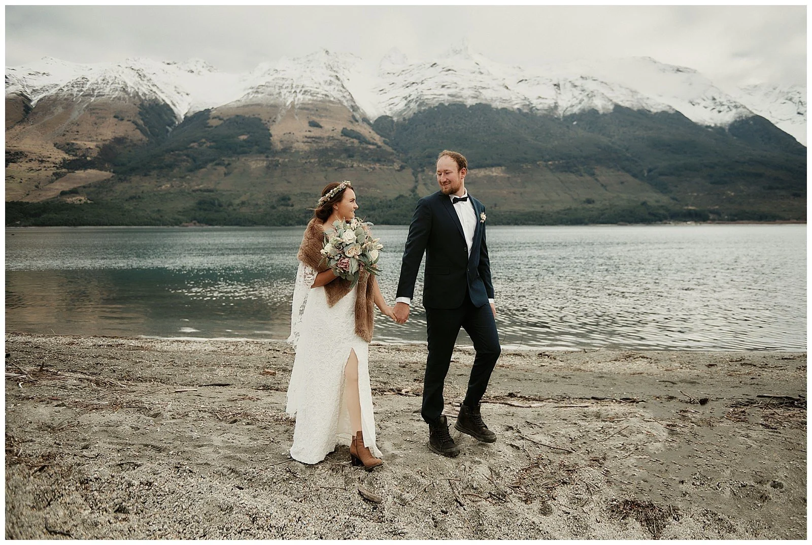 Queenstown Heli Wedding Elopement at Lake Lochnagar