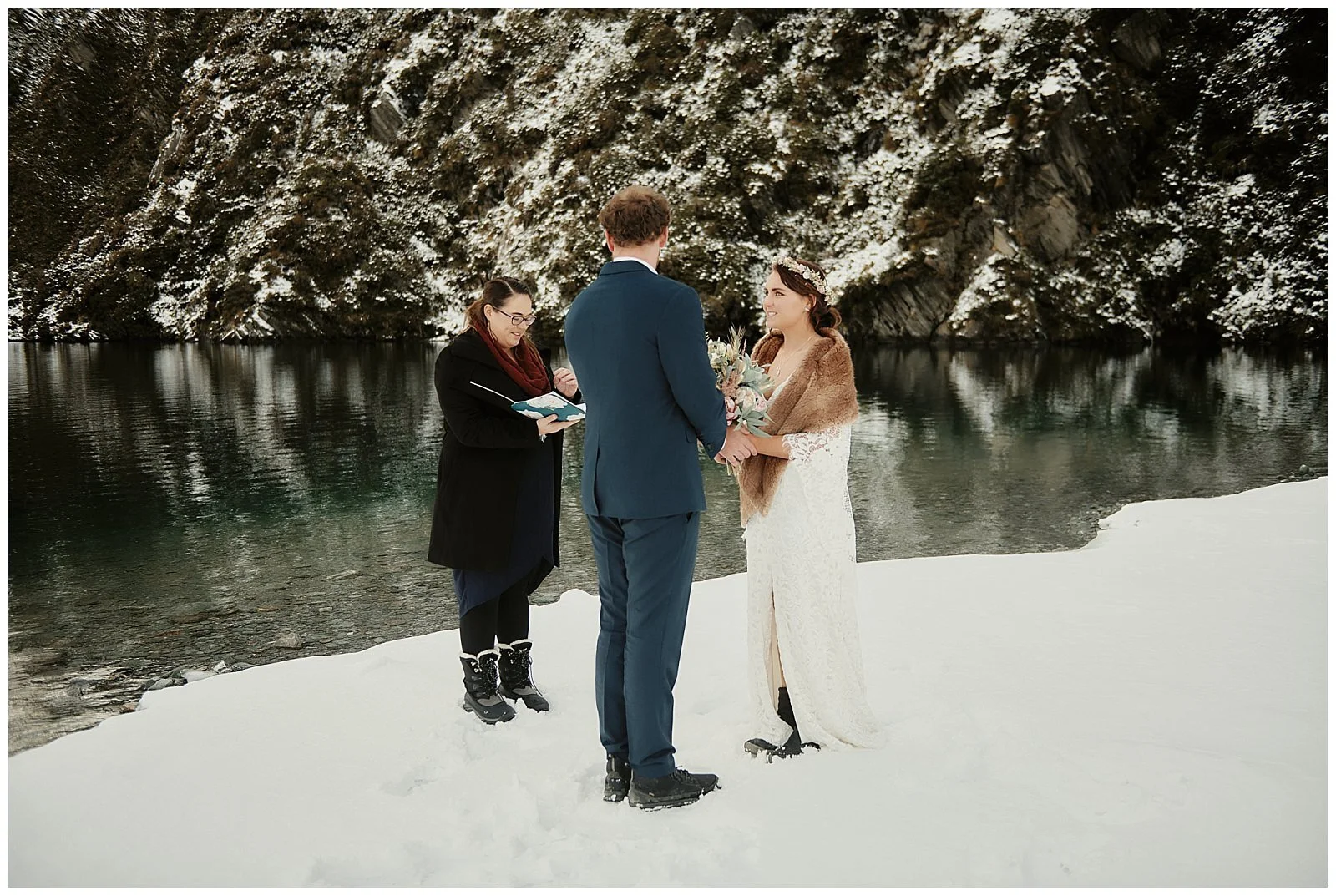 Queenstown Heli Wedding Elopement at Lake Lochnagar