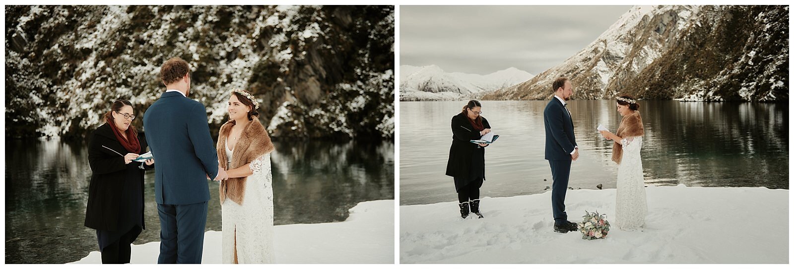 Queenstown Heli Wedding Elopement at Lake Lochnagar