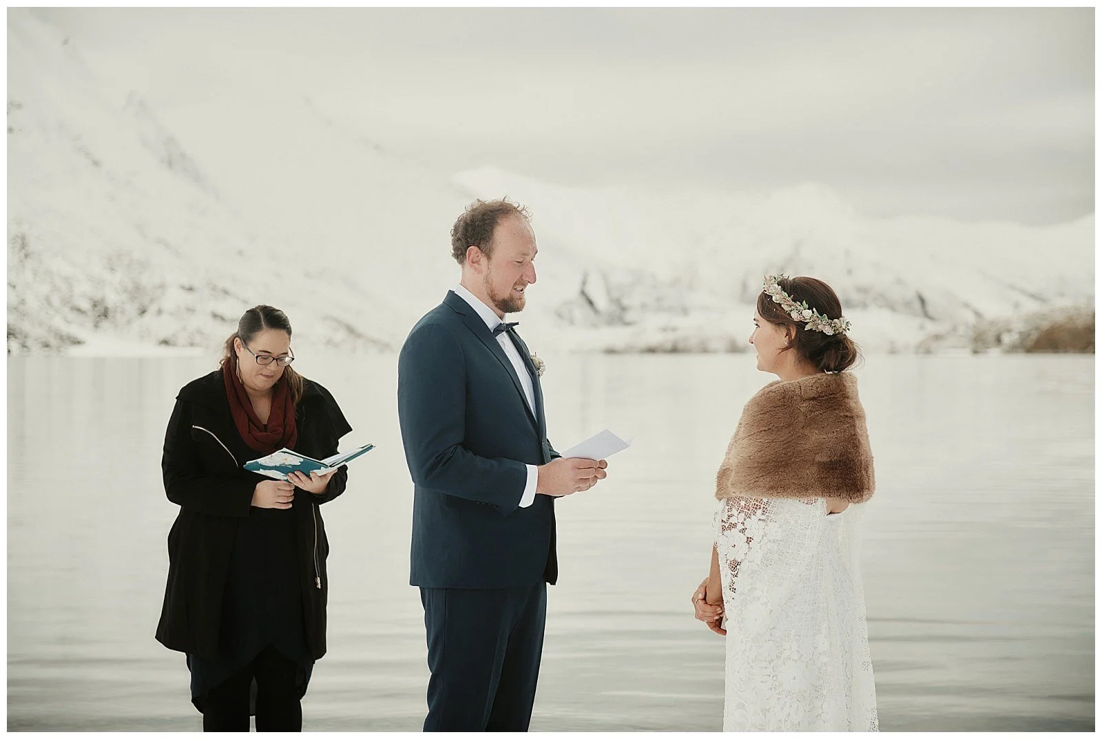 Queenstown Heli Wedding Elopement at Lake Lochnagar