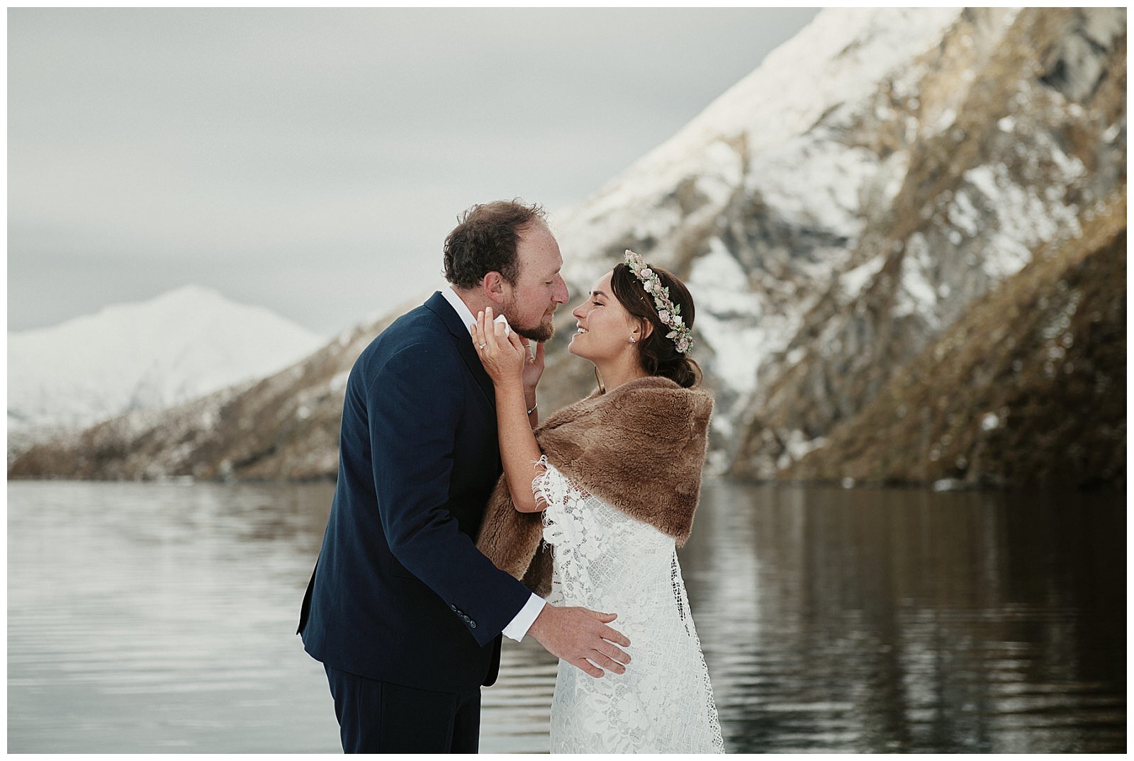 Queenstown Heli Wedding Elopement at Lake Lochnagar