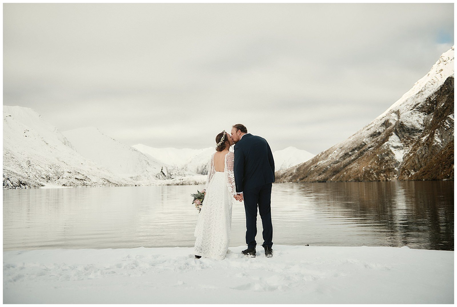 Queenstown Heli Wedding Elopement at Lake Lochnagar