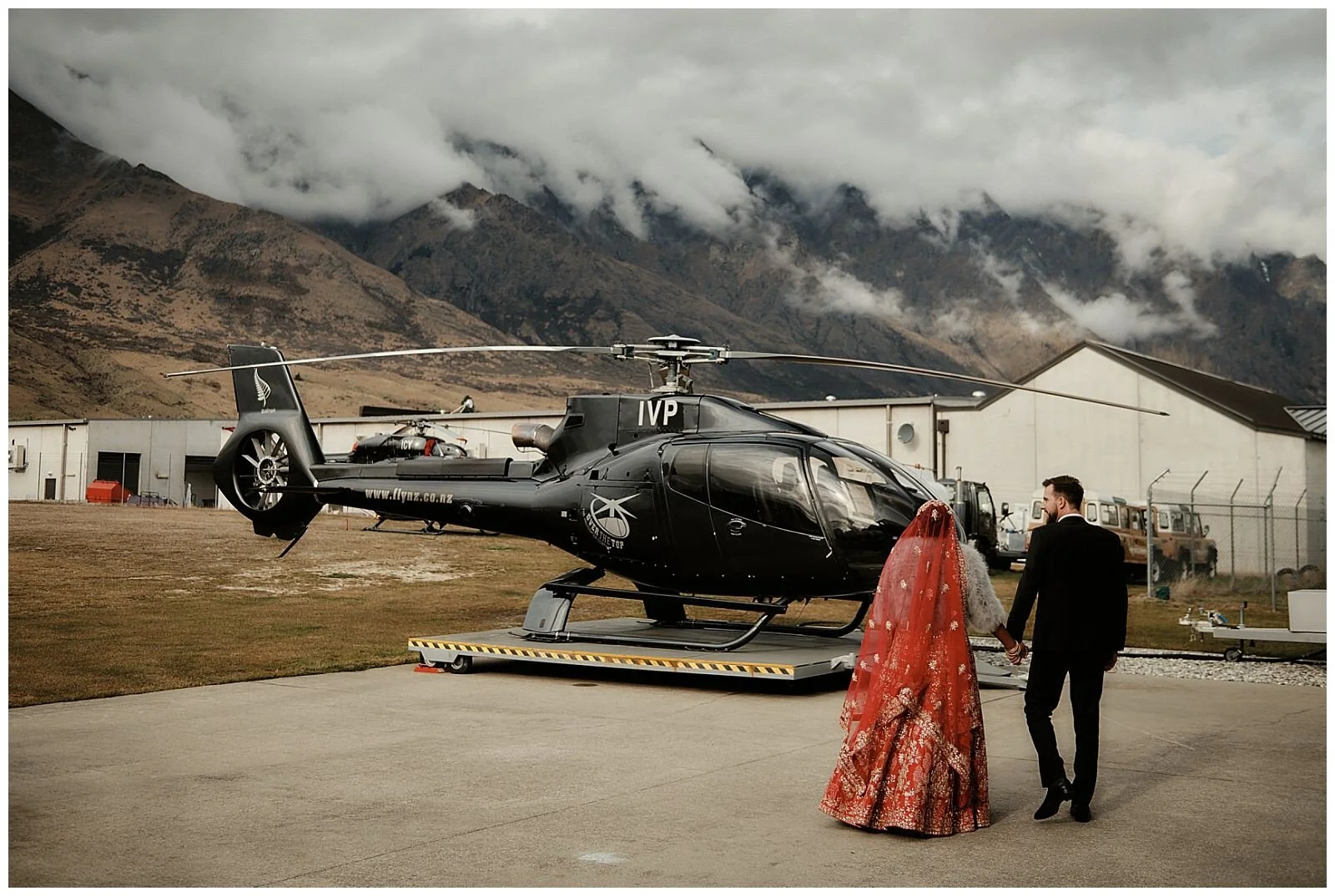 Queenstown Heli Photoshoot and Elopement Wedding at Kamana Lakehouse. Beautiful Sikh Indian Wedding Ceremony followed by a Civil Wedding Ceremony on the Sunshine Terrace.
