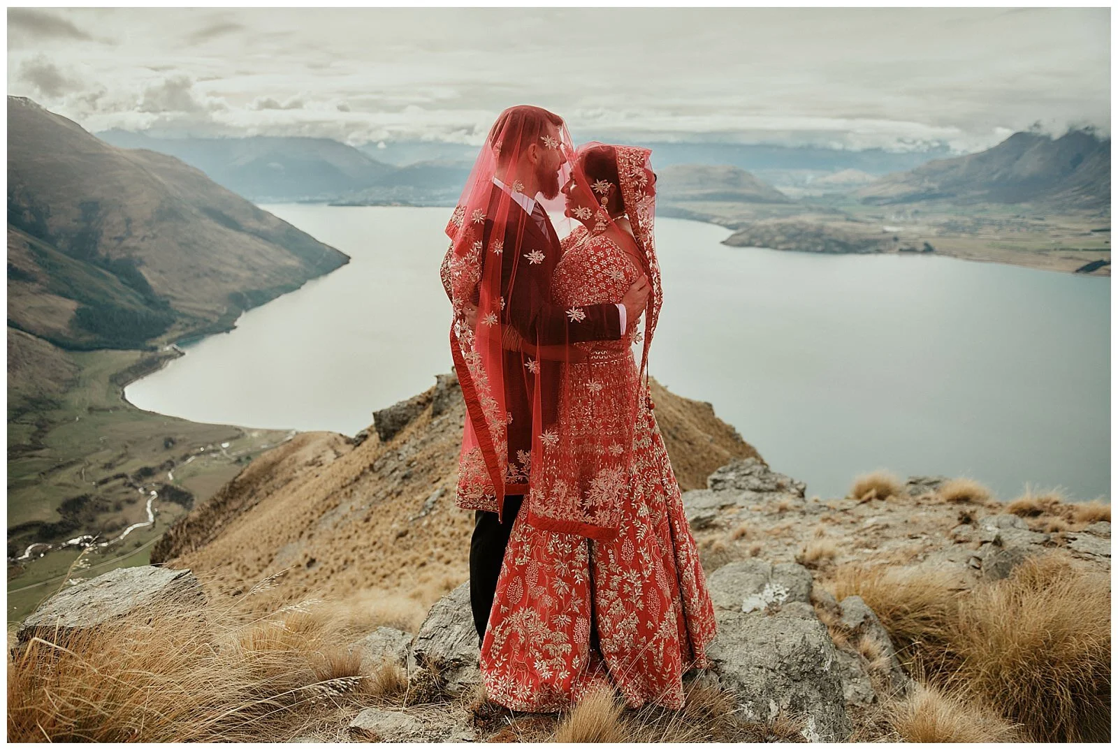 Queenstown Heli Photoshoot and Elopement Wedding at Kamana Lakehouse. Beautiful Sikh Indian Wedding Ceremony followed by a Civil Wedding Ceremony on the Sunshine Terrace.