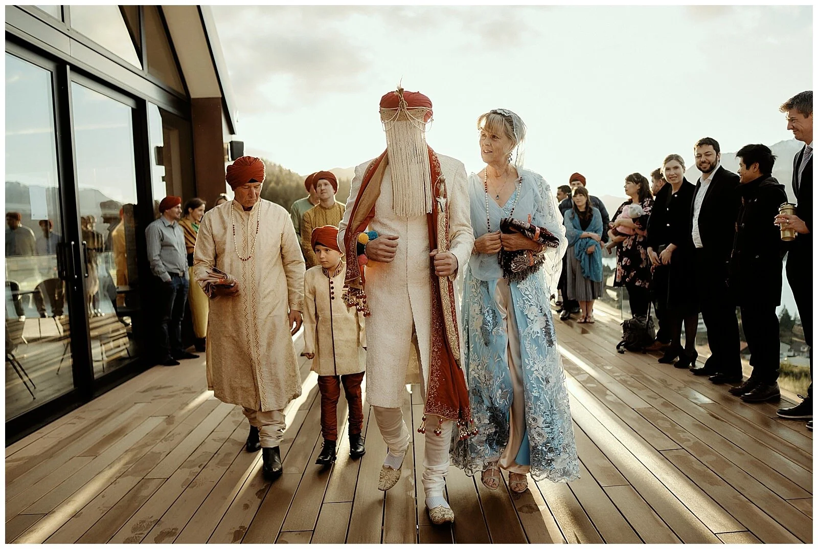 Queenstown Heli Photoshoot and Elopement Wedding at Kamana Lakehouse. Beautiful Sikh Indian Wedding Ceremony followed by a Civil Wedding Ceremony on the Sunshine Terrace.