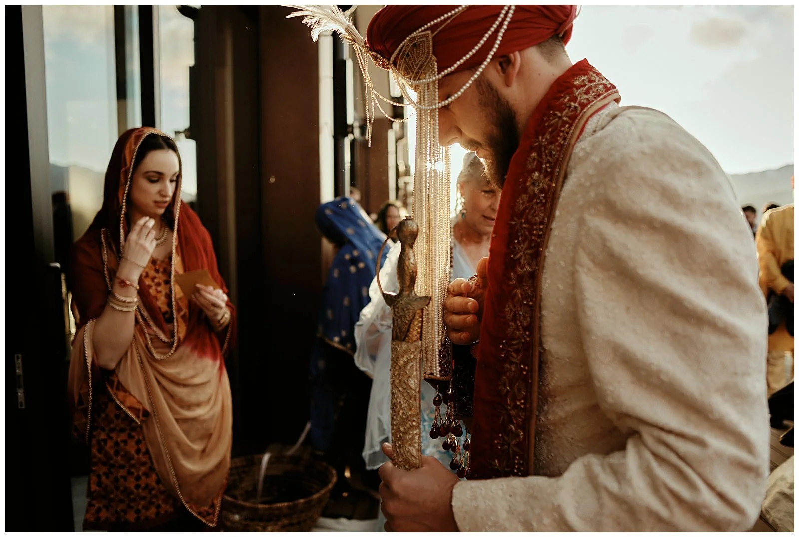 Queenstown Heli Photoshoot and Elopement Wedding at Kamana Lakehouse. Beautiful Sikh Indian Wedding Ceremony followed by a Civil Wedding Ceremony on the Sunshine Terrace.
