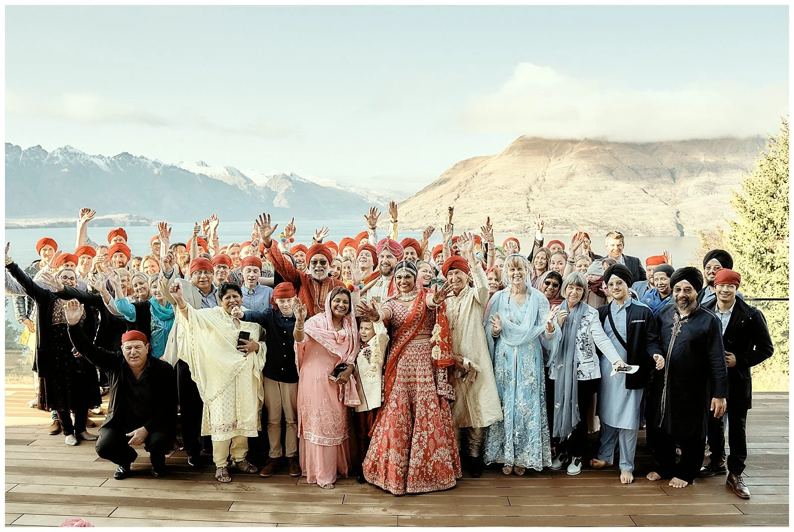 Queenstown Heli Photoshoot and Elopement Wedding at Kamana Lakehouse. Beautiful Sikh Indian Wedding Ceremony followed by a Civil Wedding Ceremony on the Sunshine Terrace.