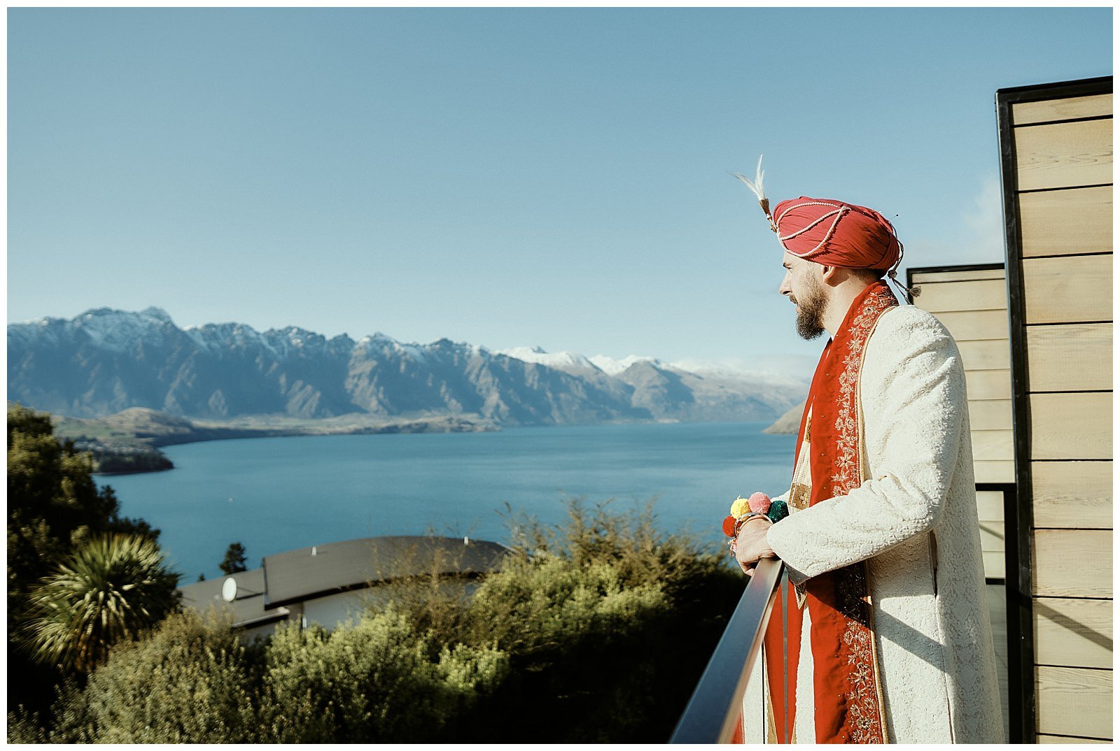Queenstown Heli Photoshoot and Elopement Wedding at Kamana Lakehouse. Beautiful Sikh Indian Wedding Ceremony followed by a Civil Wedding Ceremony on the Sunshine Terrace.