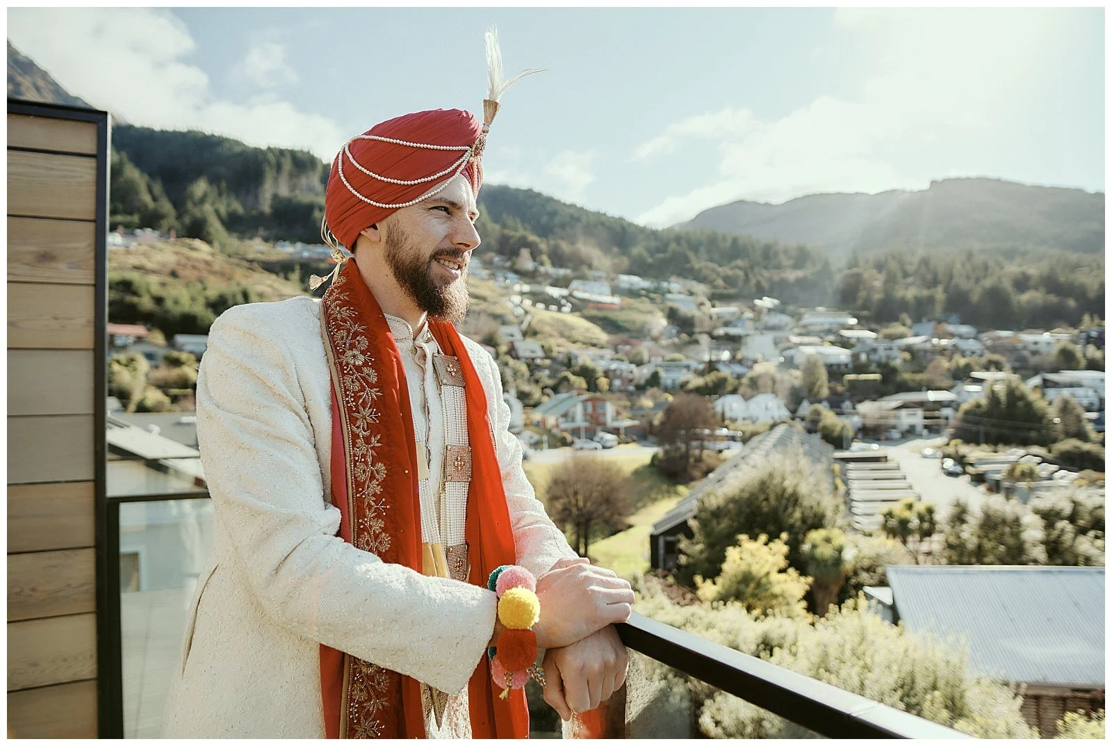 Queenstown Heli Photoshoot and Elopement Wedding at Kamana Lakehouse. Beautiful Sikh Indian Wedding Ceremony followed by a Civil Wedding Ceremony on the Sunshine Terrace.