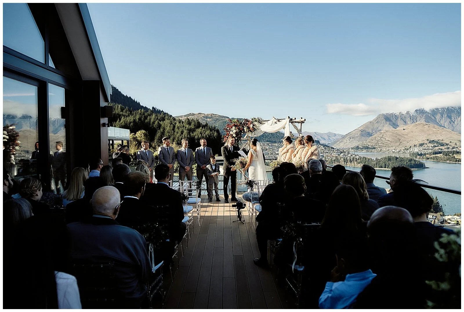 Queenstown Heli Photoshoot and Elopement Wedding at Kamana Lakehouse. Beautiful Sikh Indian Wedding Ceremony followed by a Civil Wedding Ceremony on the Sunshine Terrace.