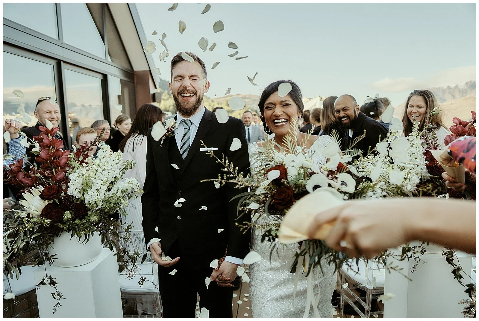 Queenstown Heli Photoshoot and Elopement Wedding at Kamana Lakehouse. Beautiful Sikh Indian Wedding Ceremony followed by a Civil Wedding Ceremony on the Sunshine Terrace.