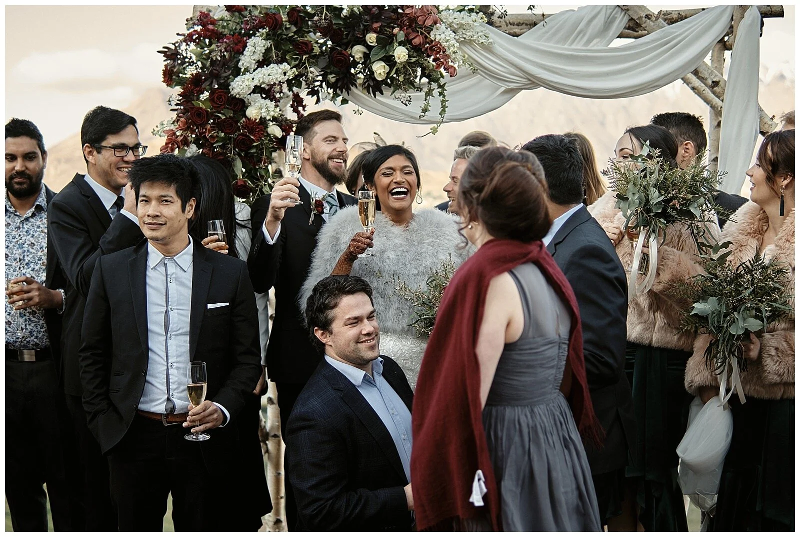 Queenstown Heli Photoshoot and Elopement Wedding at Kamana Lakehouse. Beautiful Sikh Indian Wedding Ceremony followed by a Civil Wedding Ceremony on the Sunshine Terrace.