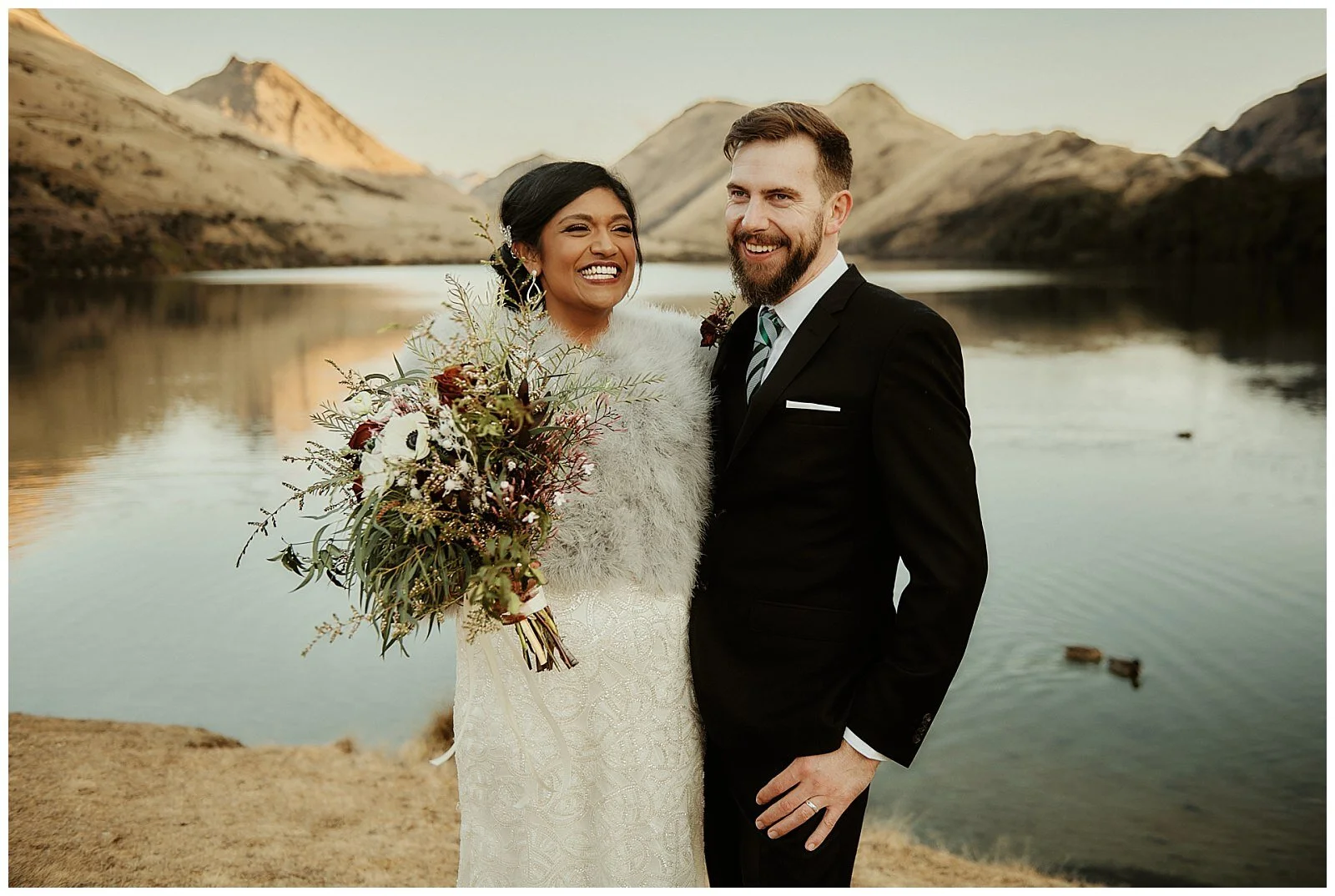Queenstown Heli Photoshoot and Elopement Wedding at Kamana Lakehouse. Beautiful Sikh Indian Wedding Ceremony followed by a Civil Wedding Ceremony on the Sunshine Terrace.