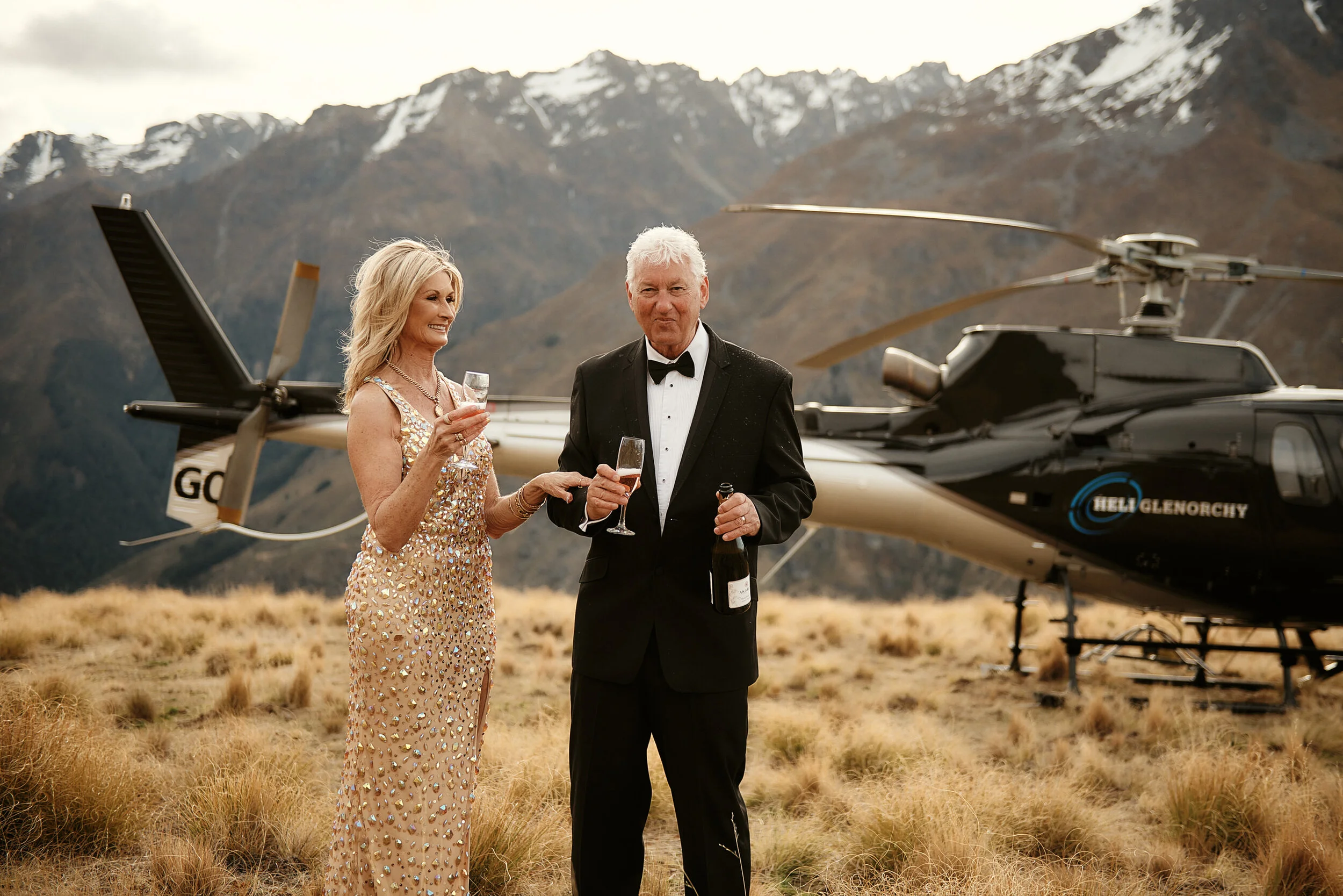 Queenstown Heli Wedding Anniversary Vow Renewal