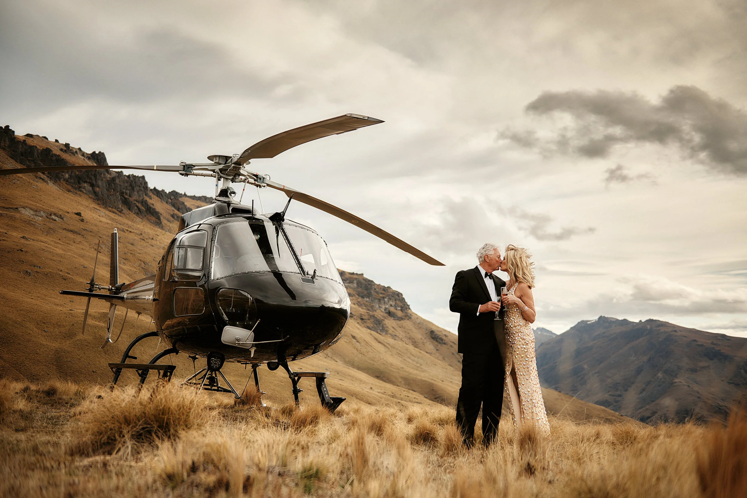 Queenstown Heli Wedding Anniversary Vow Renewal