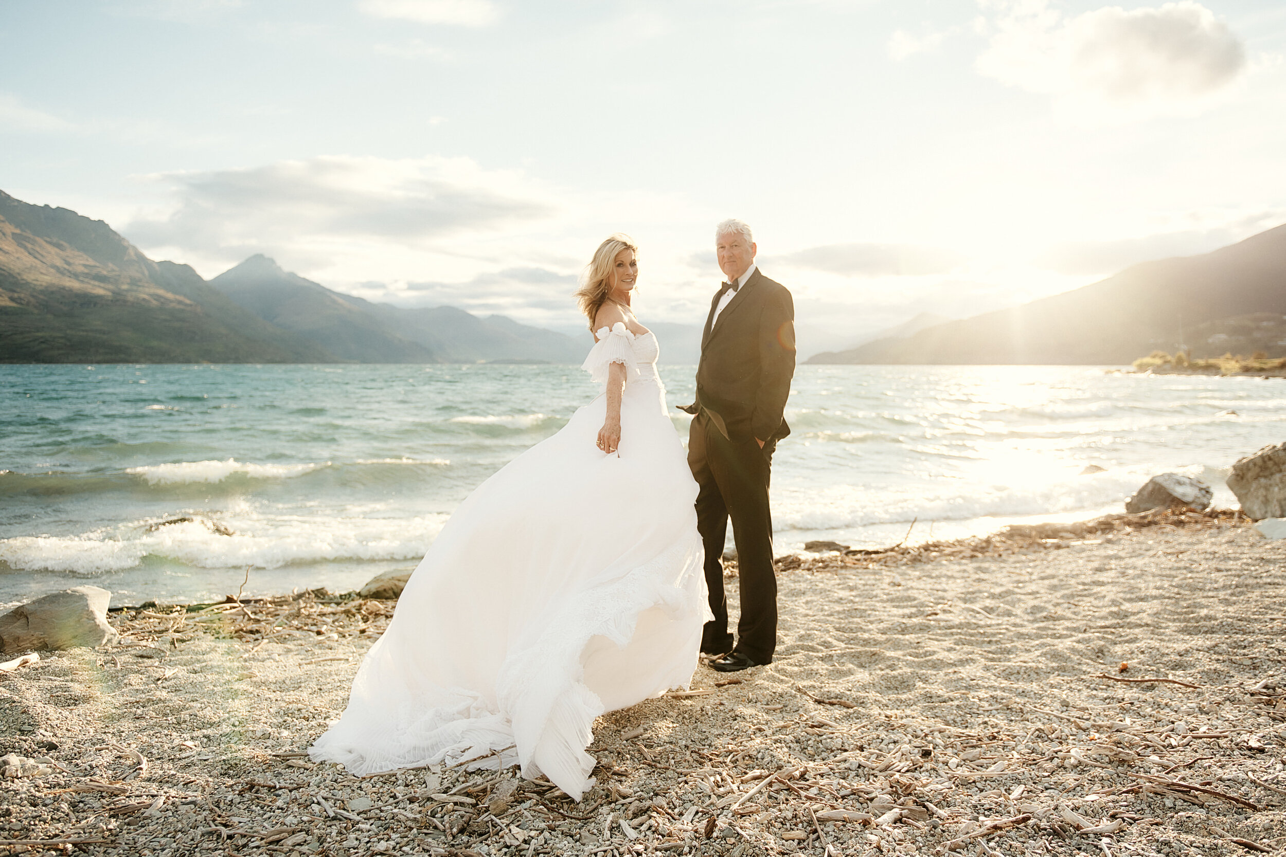 Sarina and Russell's Queenstown Heli Wedding Anniversary Shoot