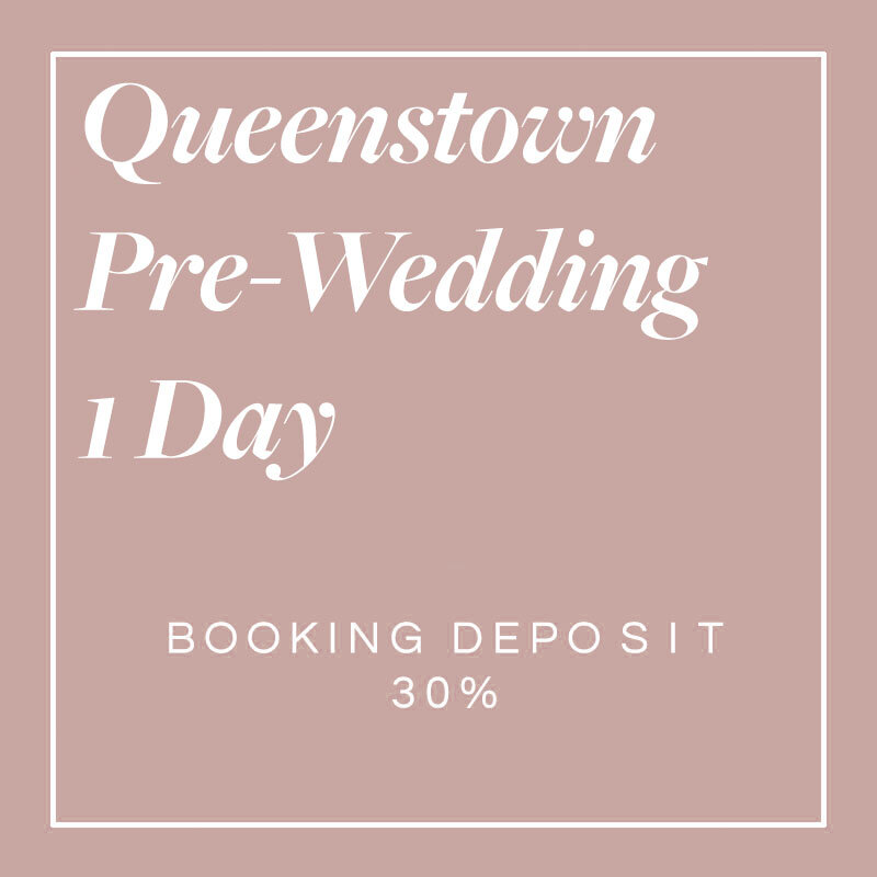 Queenstown 1 Day Pre-Wedding Shoot (30% Deposit)
