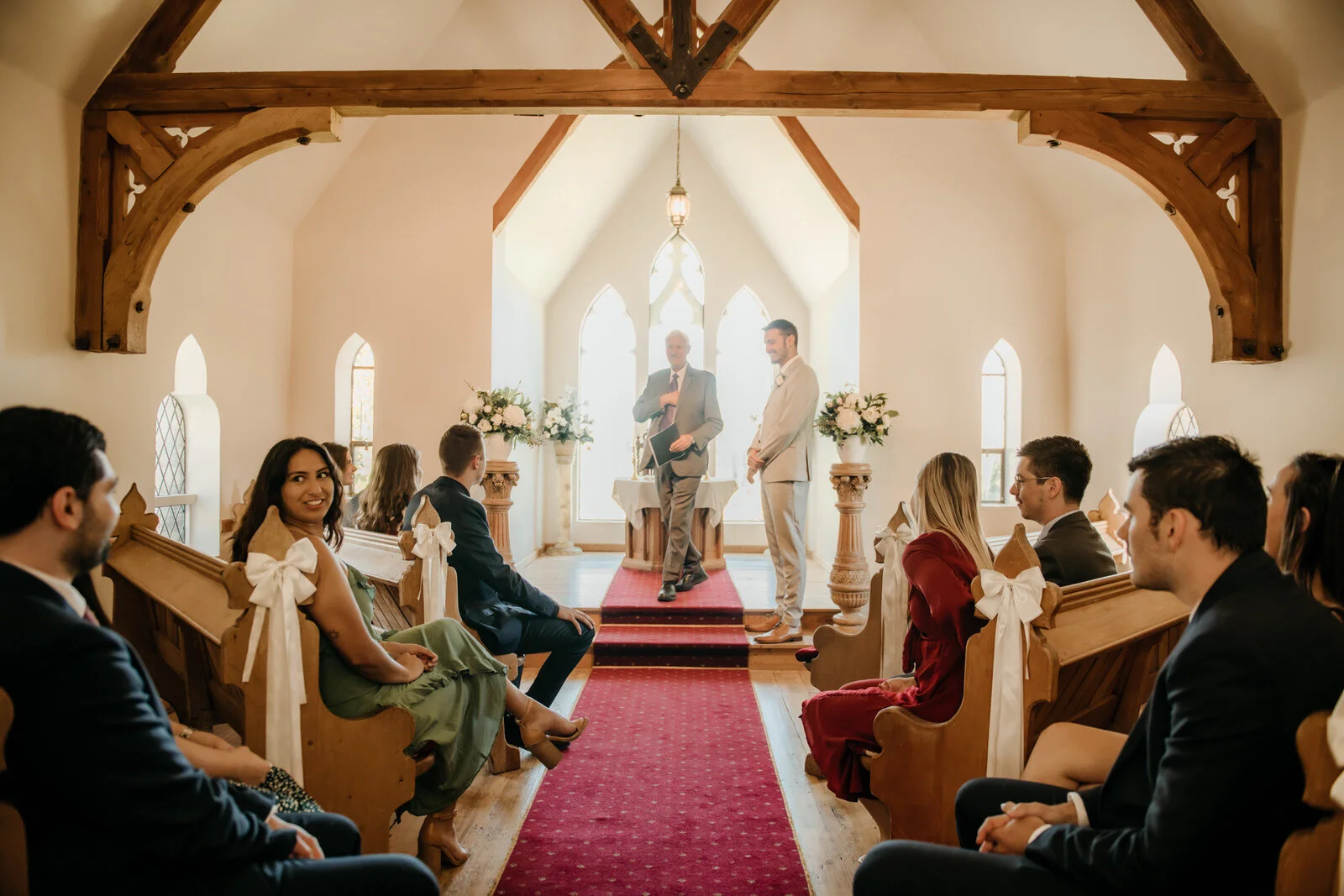 Lily and Ben's Queenstown Stoneridge Chapel by the Lake Wedding